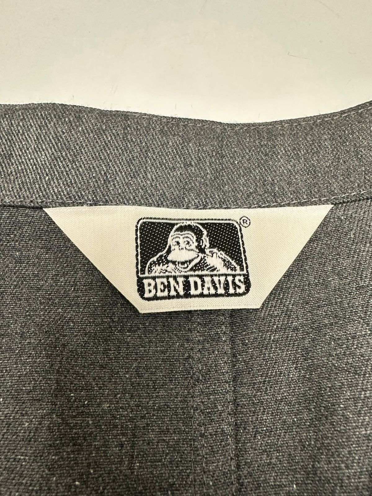 Ben Davis RARE JAPAN BEN DAVIS MEN’S COLLARLESS DENIM JACKET Size US L / EU 52-54 / 3 - 6 Thumbnail