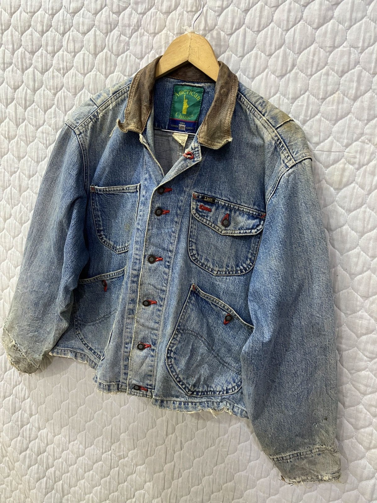 Lee (Zzzz)🔥🔥RARE VINTAGE 70’S LEE DENIM JACKET Size US M / EU 48-50 / 2 - 2 Thumbnail