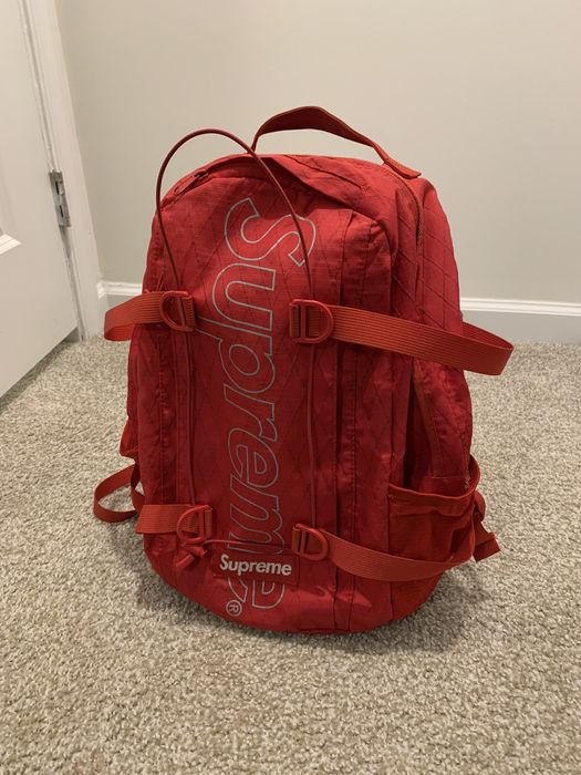 Supreme backpack red shop fw18