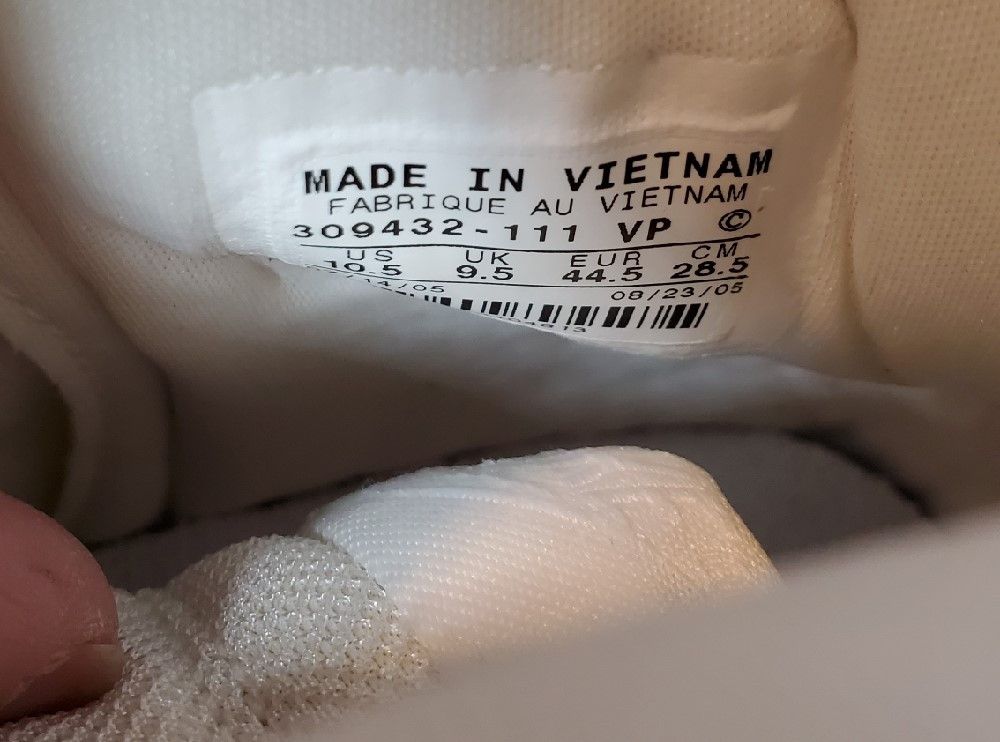 Nike Dunk High White-White 2005 Size 10.5 Size US 10.5 / EU 43-44 - 6 Thumbnail