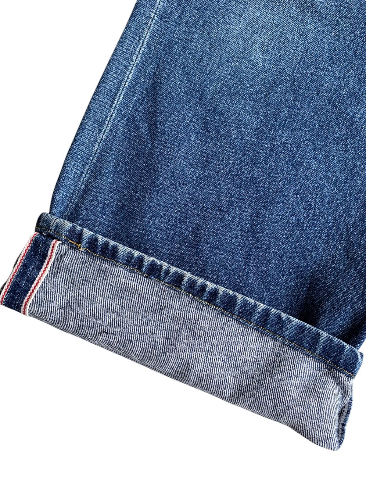 Japanese Brand × Jean DENIM EXCHANGE SELVEDGE BAGGY BUTTON FLY JAPANESE DENIM Size US 32 / EU 48 - 15 Thumbnail