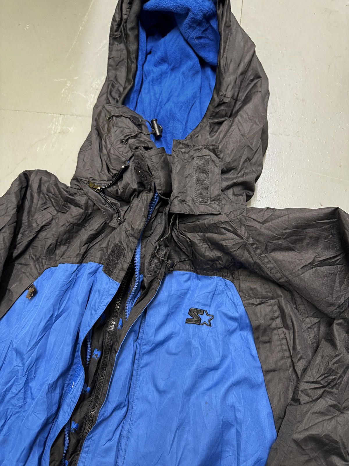 Starter Starter Blue and Black Shell Jacket Size US XL / EU 56 / 4 - 4 Thumbnail