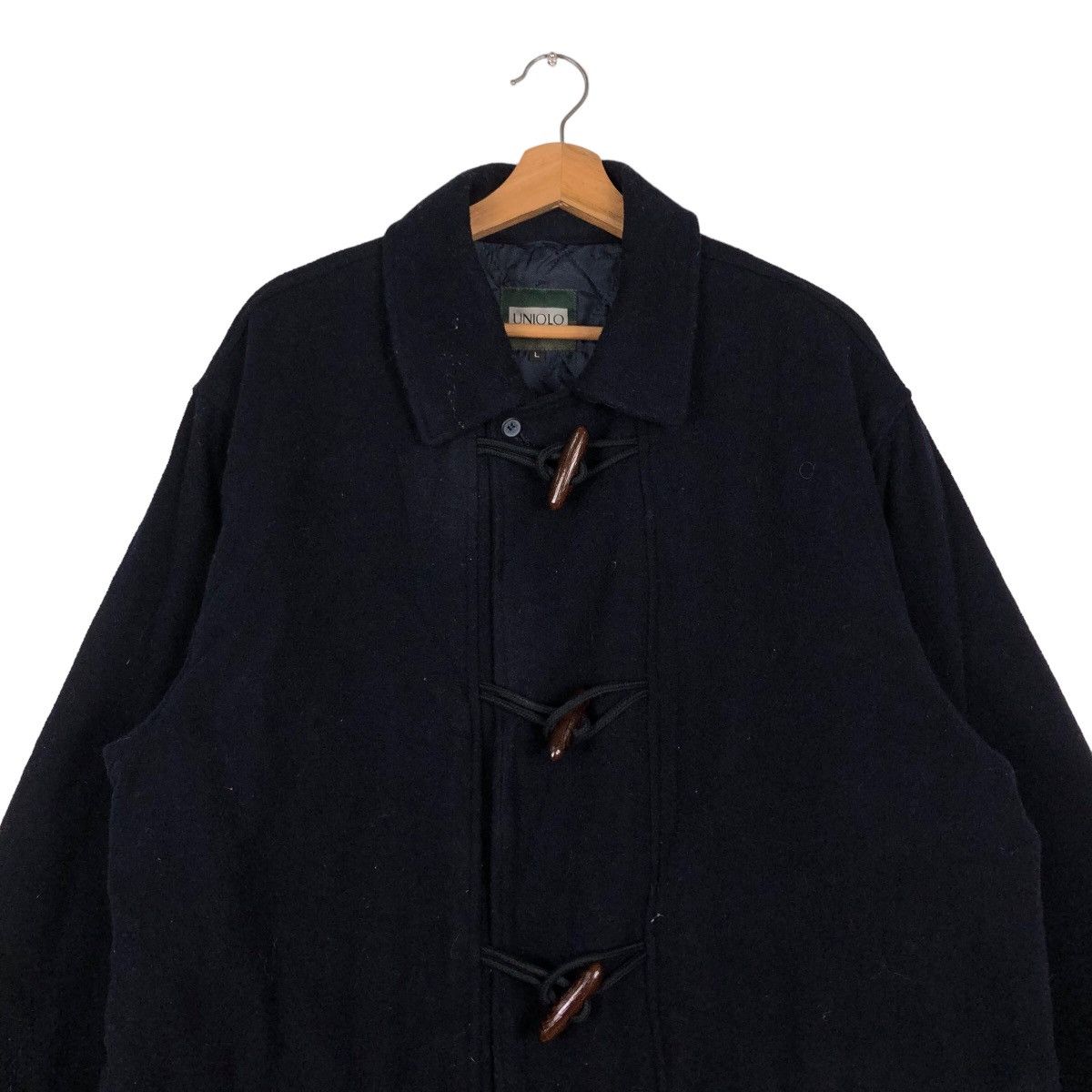 Japanese Brand 🔥Wool Heavy Jacket Wood Button Uniqlo Japan Issey Miyake Size US L / EU 52-54 / 3 - 3 Thumbnail