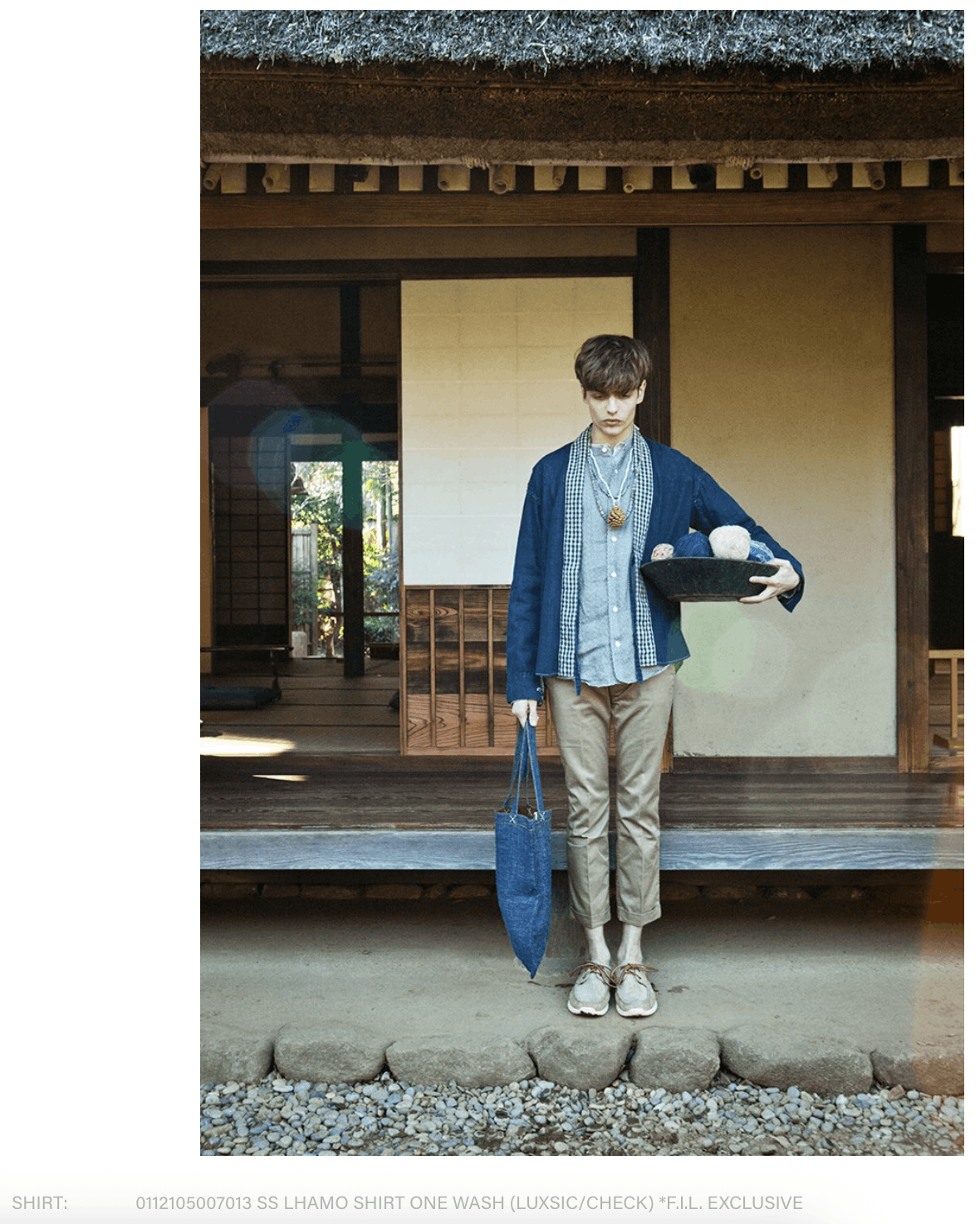 Visvim SS LHAMO SHIRT ONE WASH (LUXSIC/CHECK) *F.I.L.