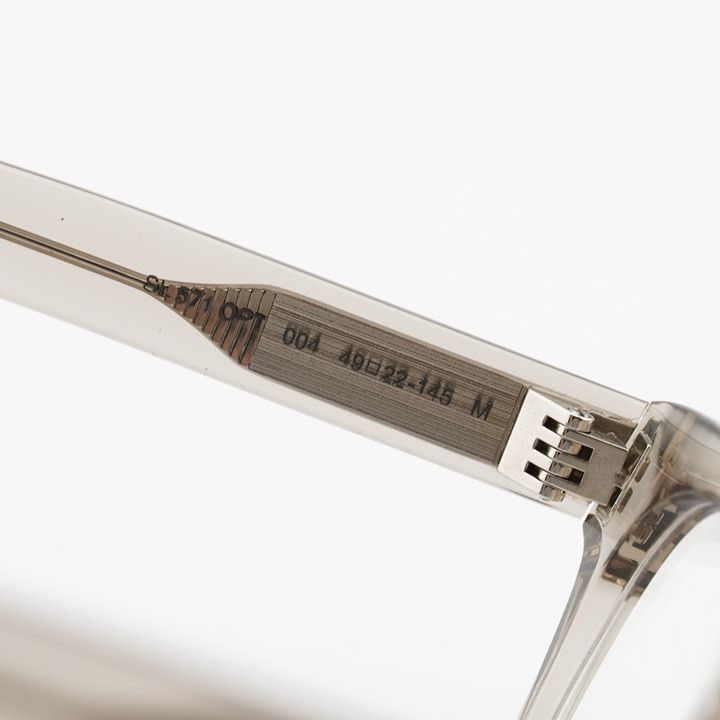 Saint Laurent Paris Saint Laurent SL571 OPT 004 Eyeglasses Beige 49mm Round Size ONE SIZE - 9 Thumbnail