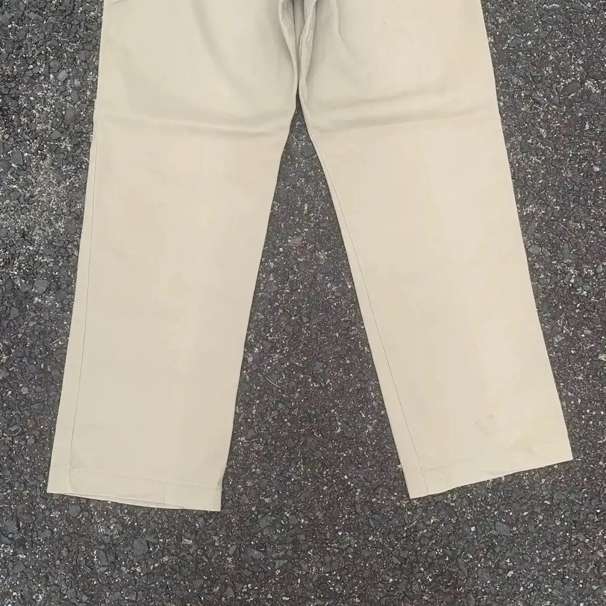 Dickies × Vintage VINTAGE DICKIES TROUSERS KHAKI BLANK TALON MADE IN U.S.A Size US 31 - 12 Thumbnail