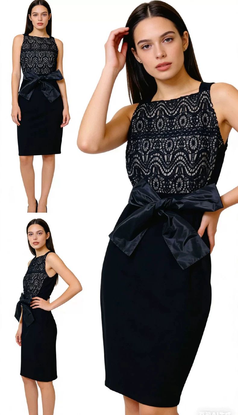 Valentino Valentino Lace crocheted slim-fitting sleeveless dress Size M / US 6-8 / IT 42-44 - 1 Thumbnail