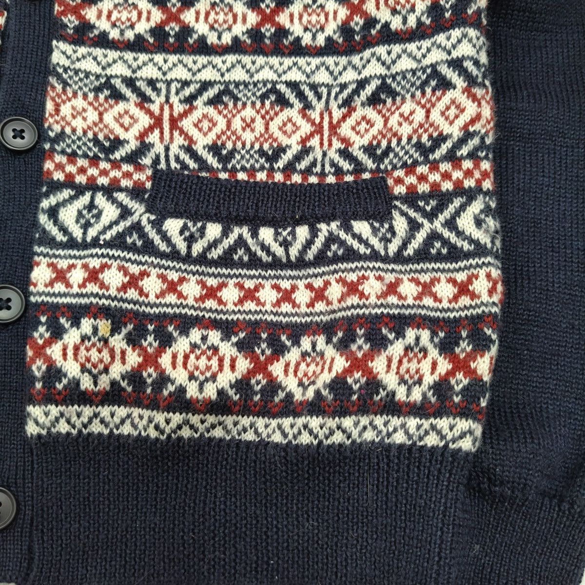 The Difference Vintage The Difference Rupert Patterned Knit Cardigan Button Size M / US 6-8 / IT 42-44 - 13 Thumbnail