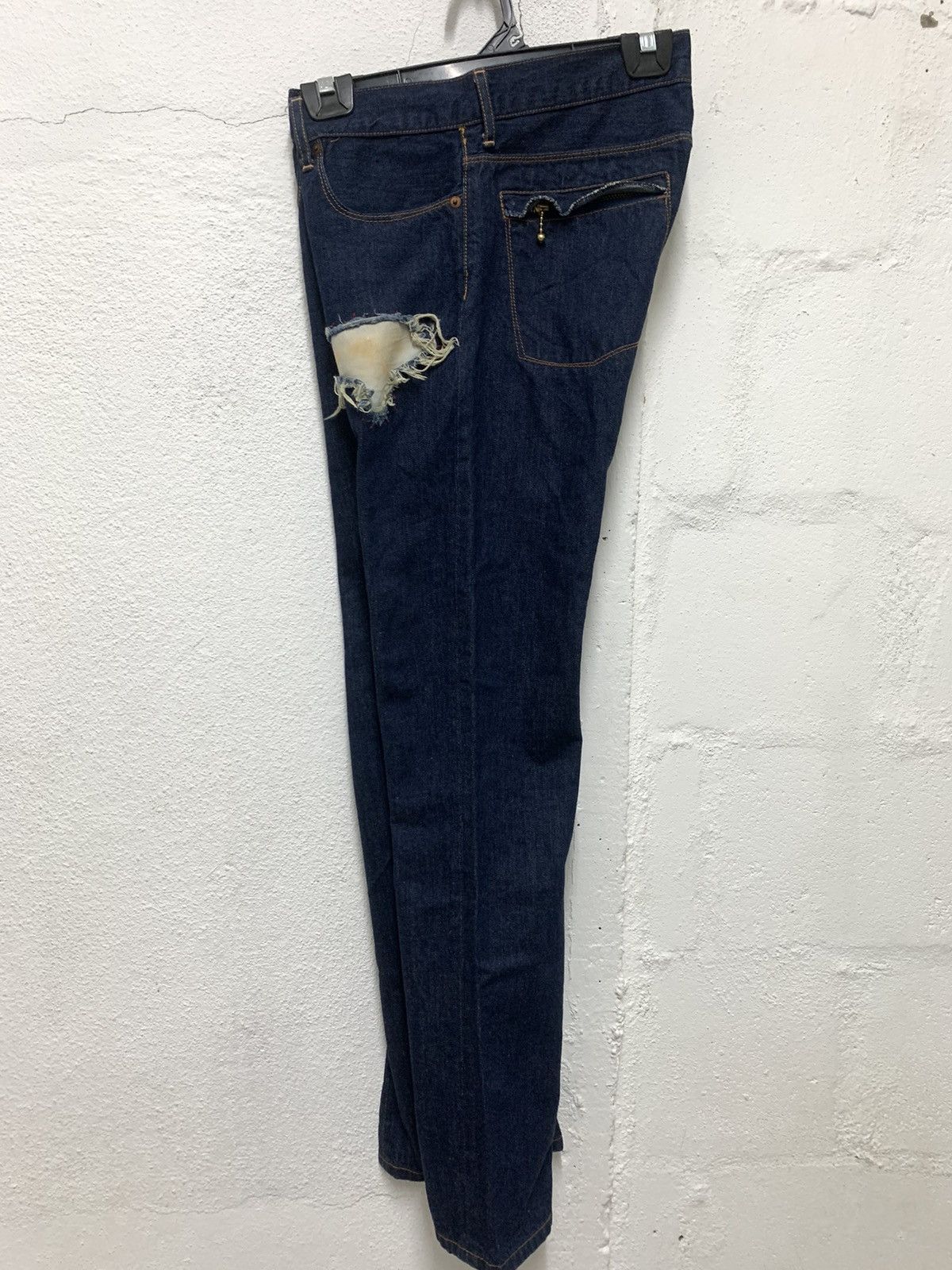 Japanese Brand × Jean Punk ripped zipper leg denim Size 30" / US 8 / IT 44 - 13 Thumbnail