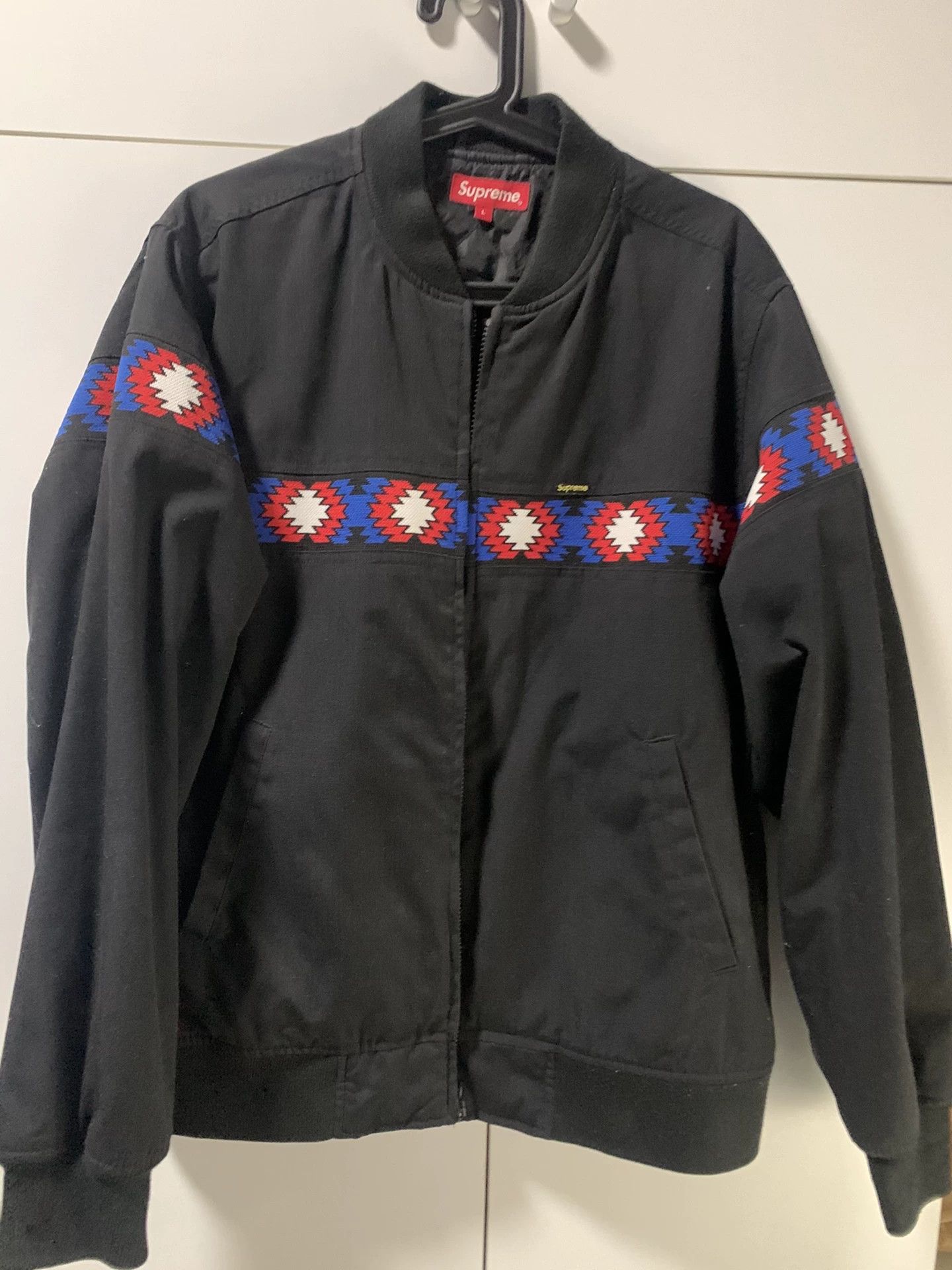 Supreme supreme black jacket with colorful embroidery Size US L / EU 52-54 / 3 - 1 Thumbnail