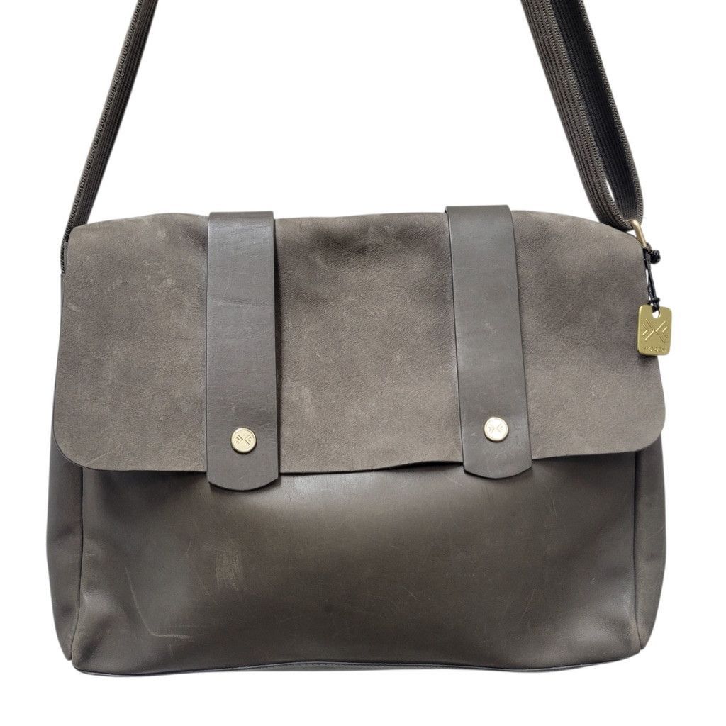 Skagen SKAGEN Men Gray Messenger Genuine Cowhide Leather Bag Size ONE SIZE - 1 Thumbnail