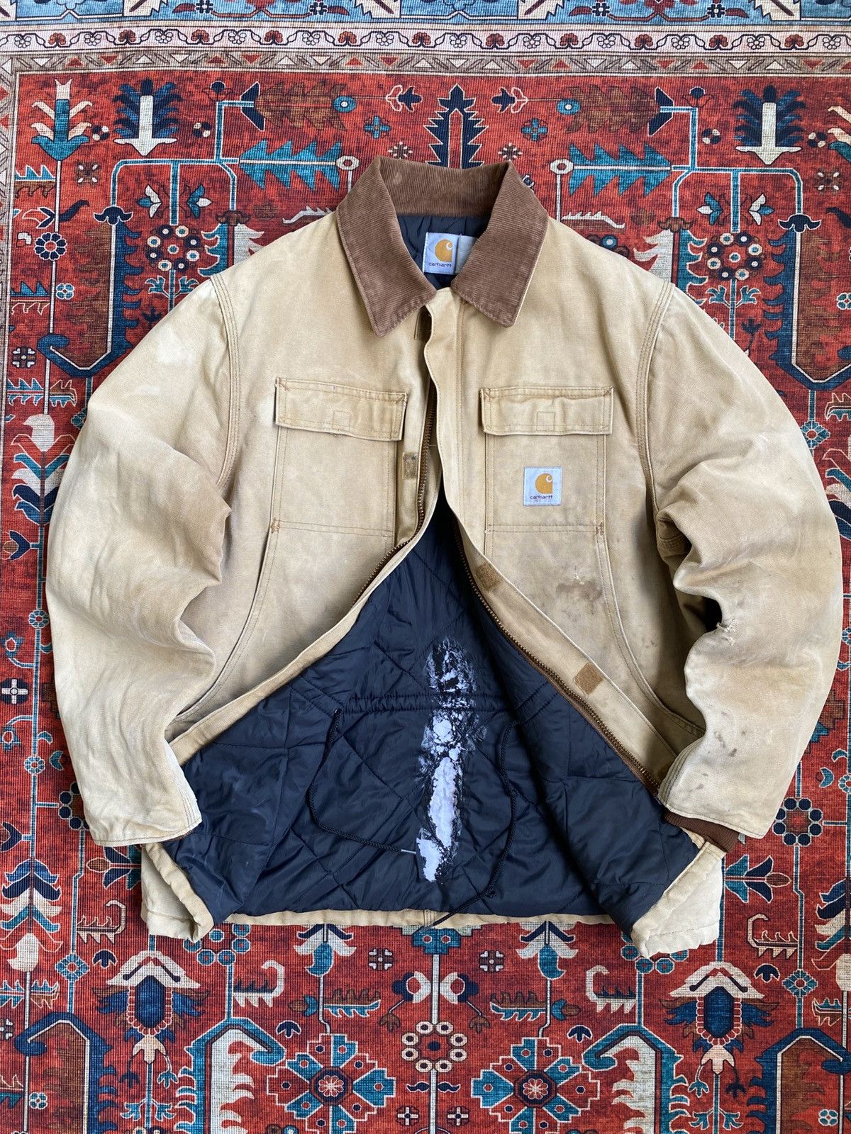 Carhartt Vintage Carhartt Arctic Jacket BRN Flannel lined Used Size US M / EU 48-50 / 2 - 5 Thumbnail