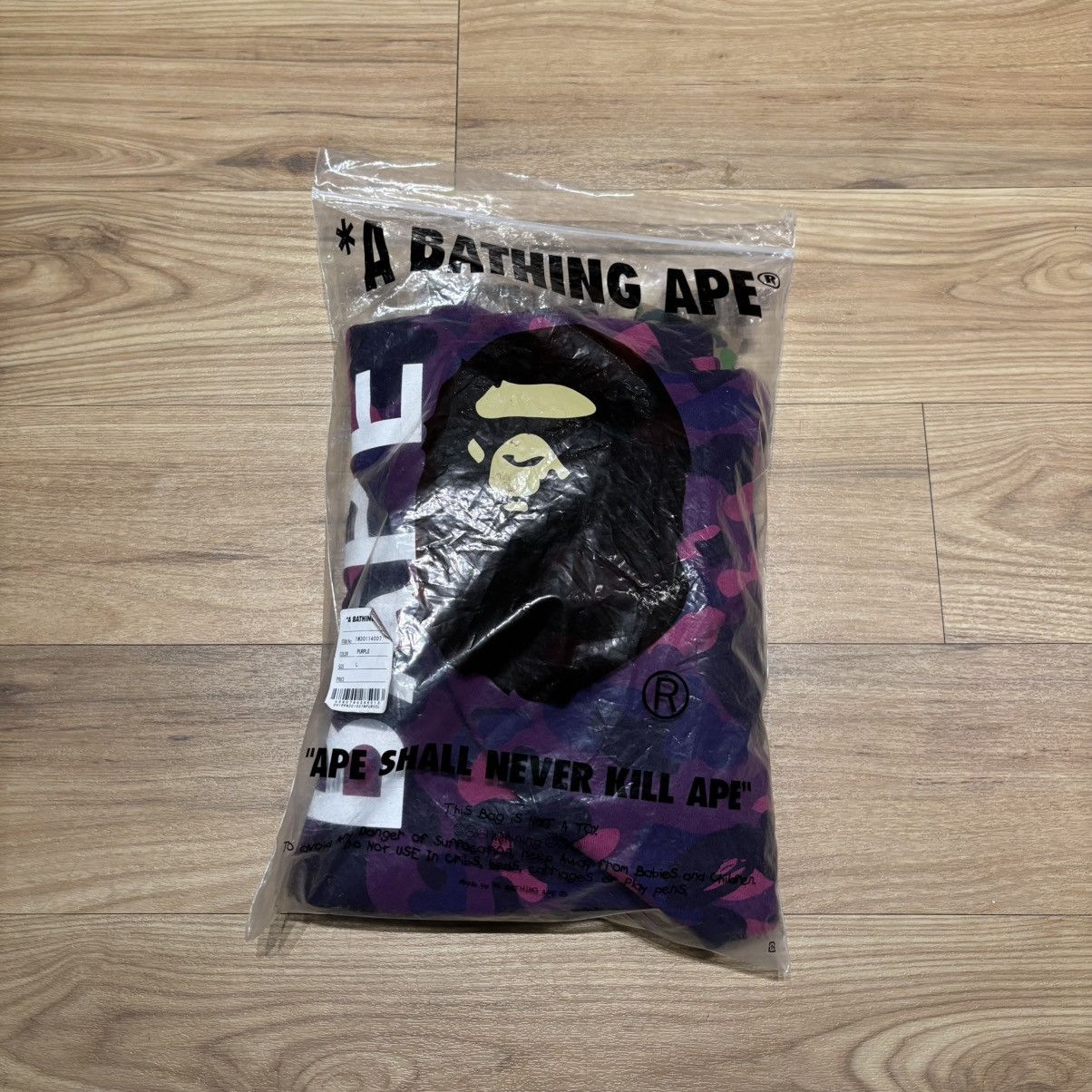 Bape Bape Color Camo Purple Pullover Size US L / EU 52-54 / 3 - 3 Thumbnail