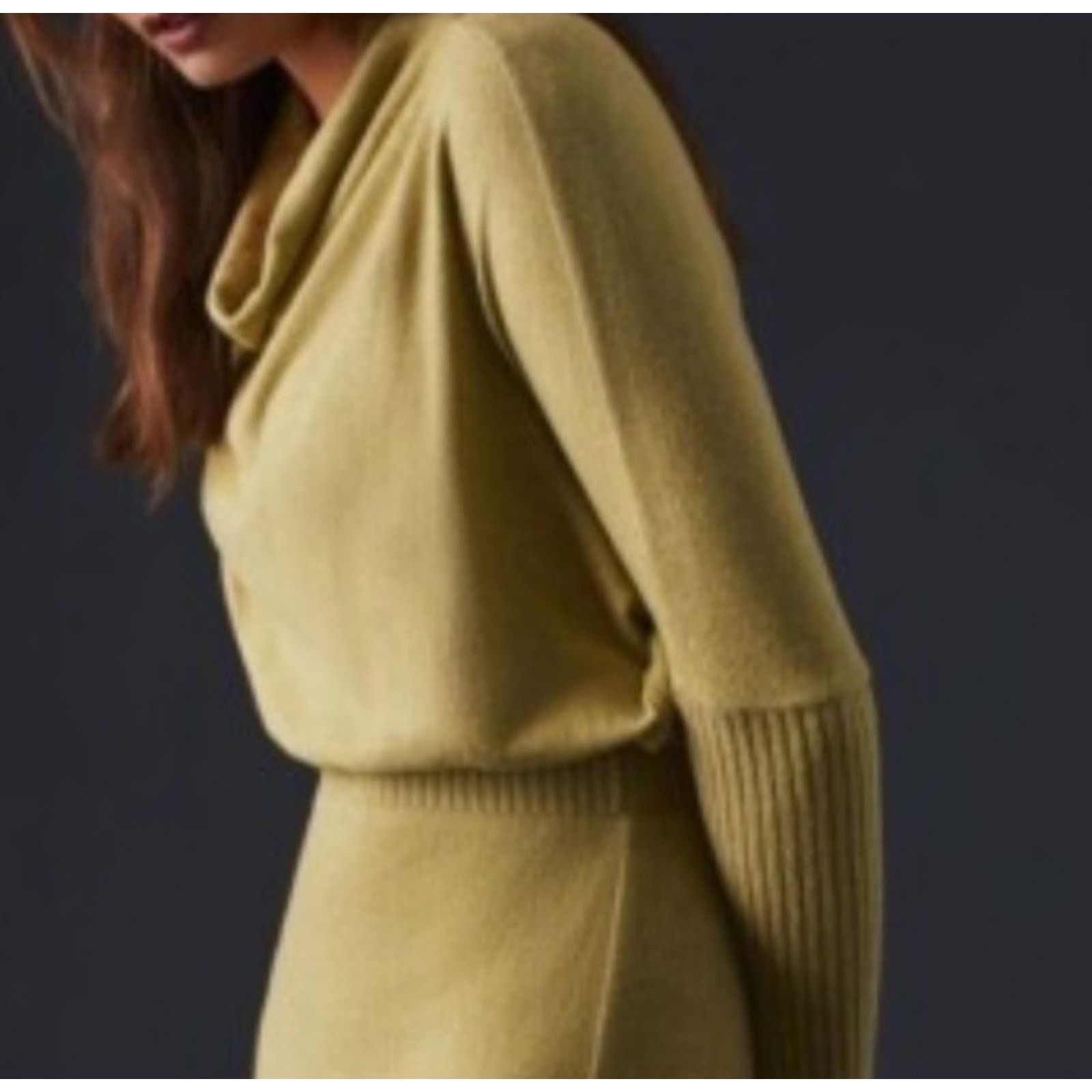Anthropologie Anthropologie Daily Practice Arabella Drapey Cowl Neck Moss Size L / US 10 / IT 46 - 2 Thumbnail