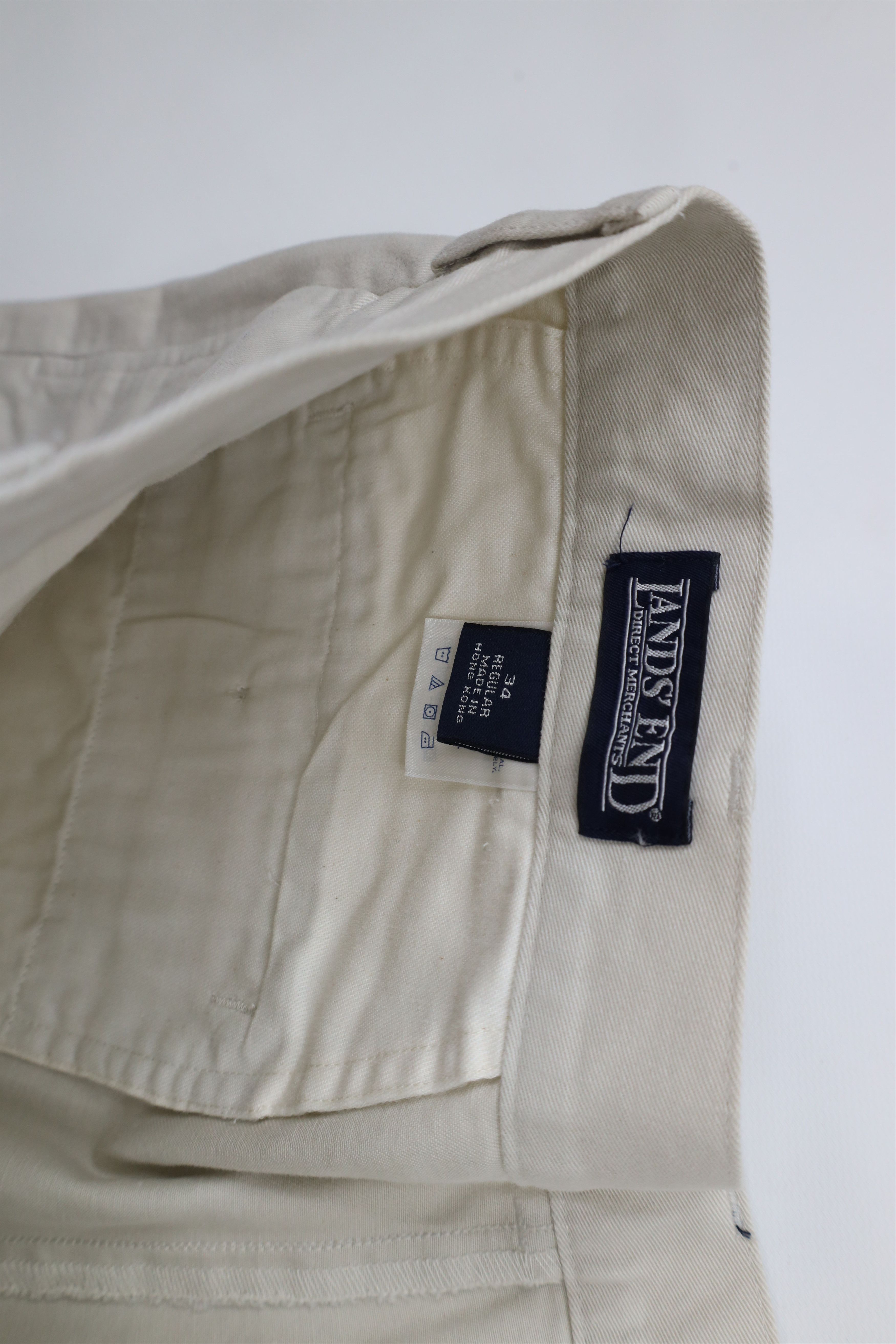 Lands' End × Vintage Deadstock Vintage Lands End Above Knee Chino Shorts Cotton Size US 34 / EU 50 - 6 Thumbnail