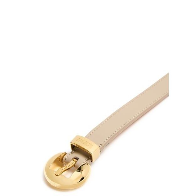 Loewe LOEWE Soft Rounded Gold Beige Leather Belt New & Authentic ( Size ONE SIZE - 3 Thumbnail