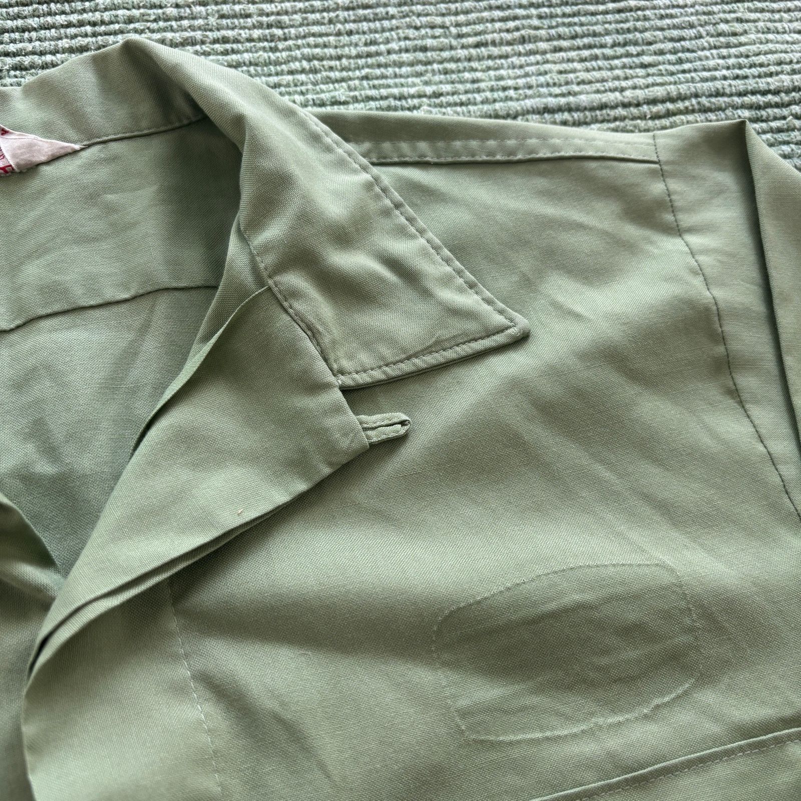 Vintage Vintage 70s Loop Collar Work Shirt Sz XL Long Sleeve Size US XL / EU 56 / 4 - 3 Thumbnail