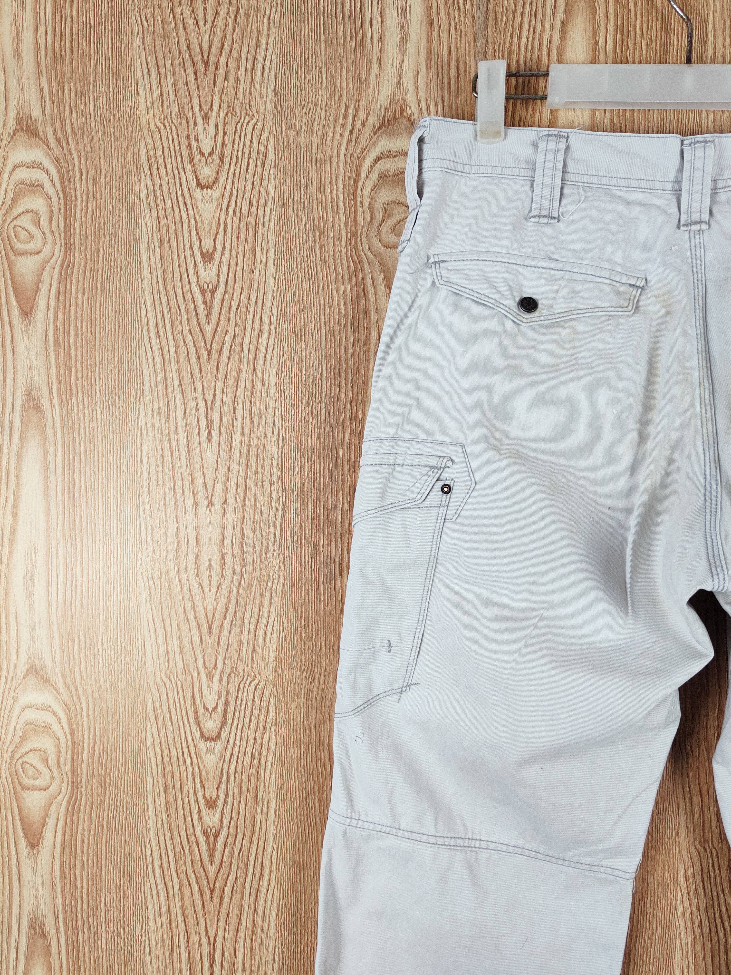 Japanese Brand Evenriver Light Gray Multipocket Tactical Cargo Pants #W514 Size US 32 / EU 48 - 8 Thumbnail