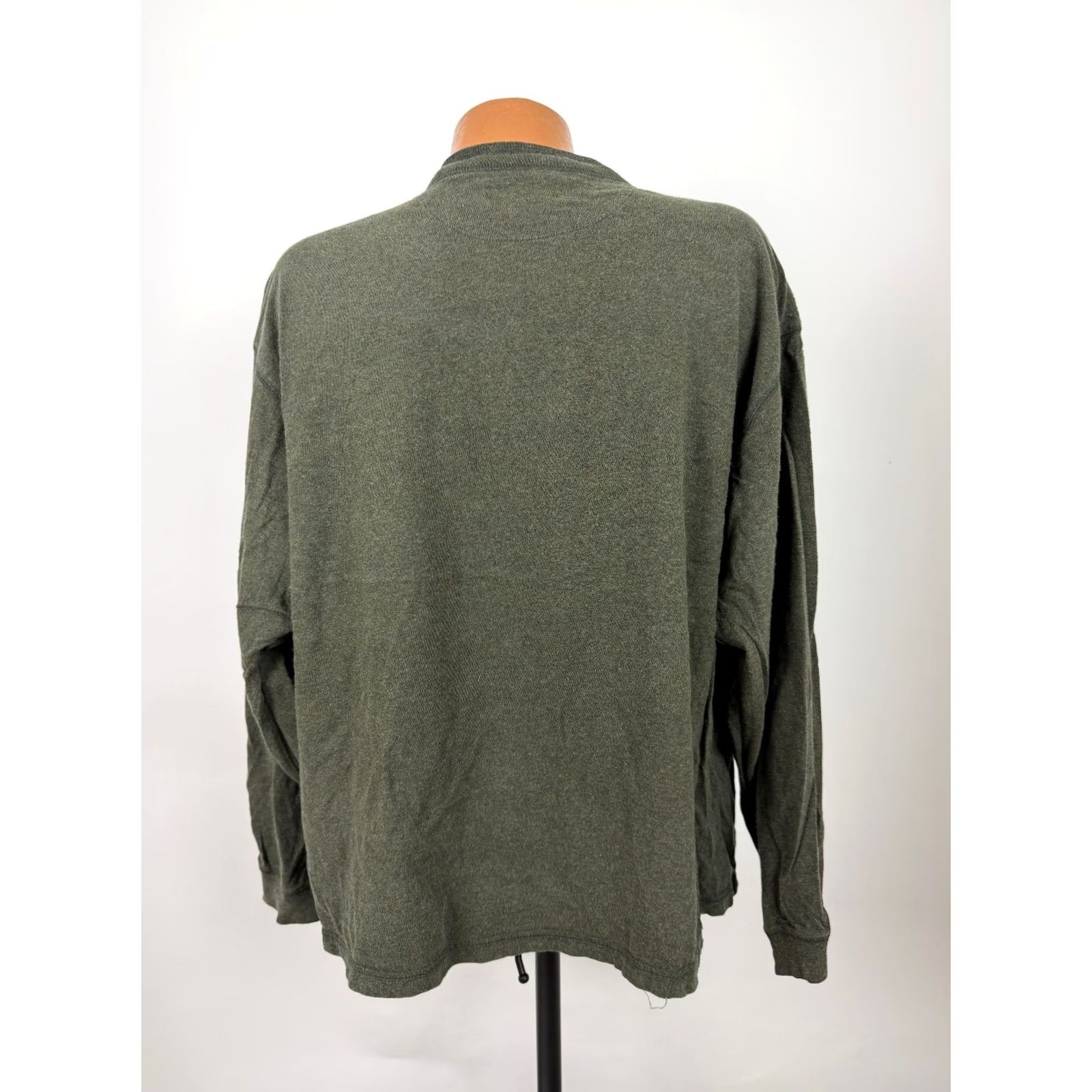 Croft & Barrow Vintage Croft & Barrow Henley Shirt Mens XL Green 90s 90s Grunge Hipster Outdoor Oversized Midweight Cotton Long Sleeve Shirt Size US XL / EU 56 / 4 - 6 Thumbnail