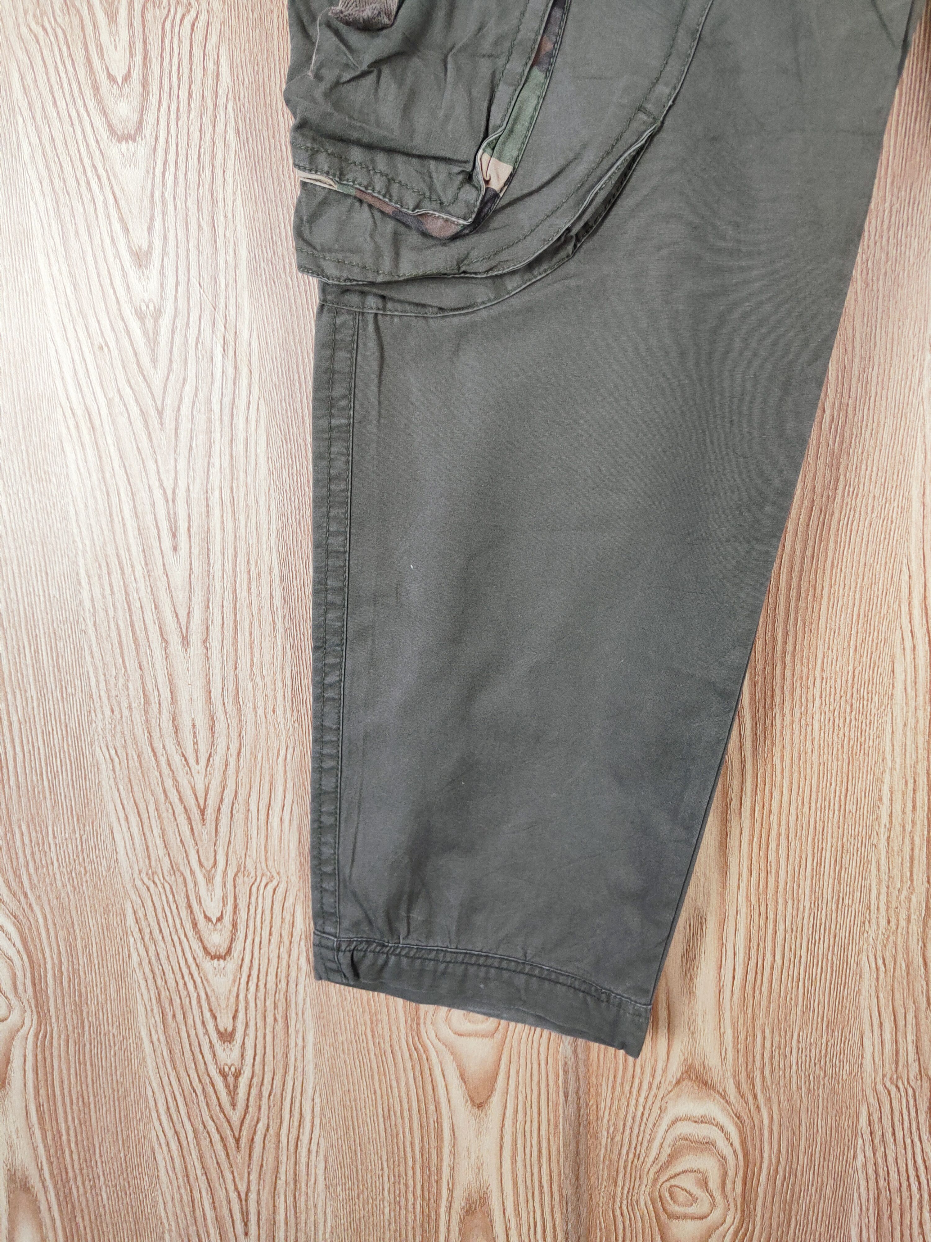 Japanese Brand D Bruins Chinos Green Multipocket Tactical Cargo Pants #W516 Size US 32 / EU 48 - 4 Thumbnail