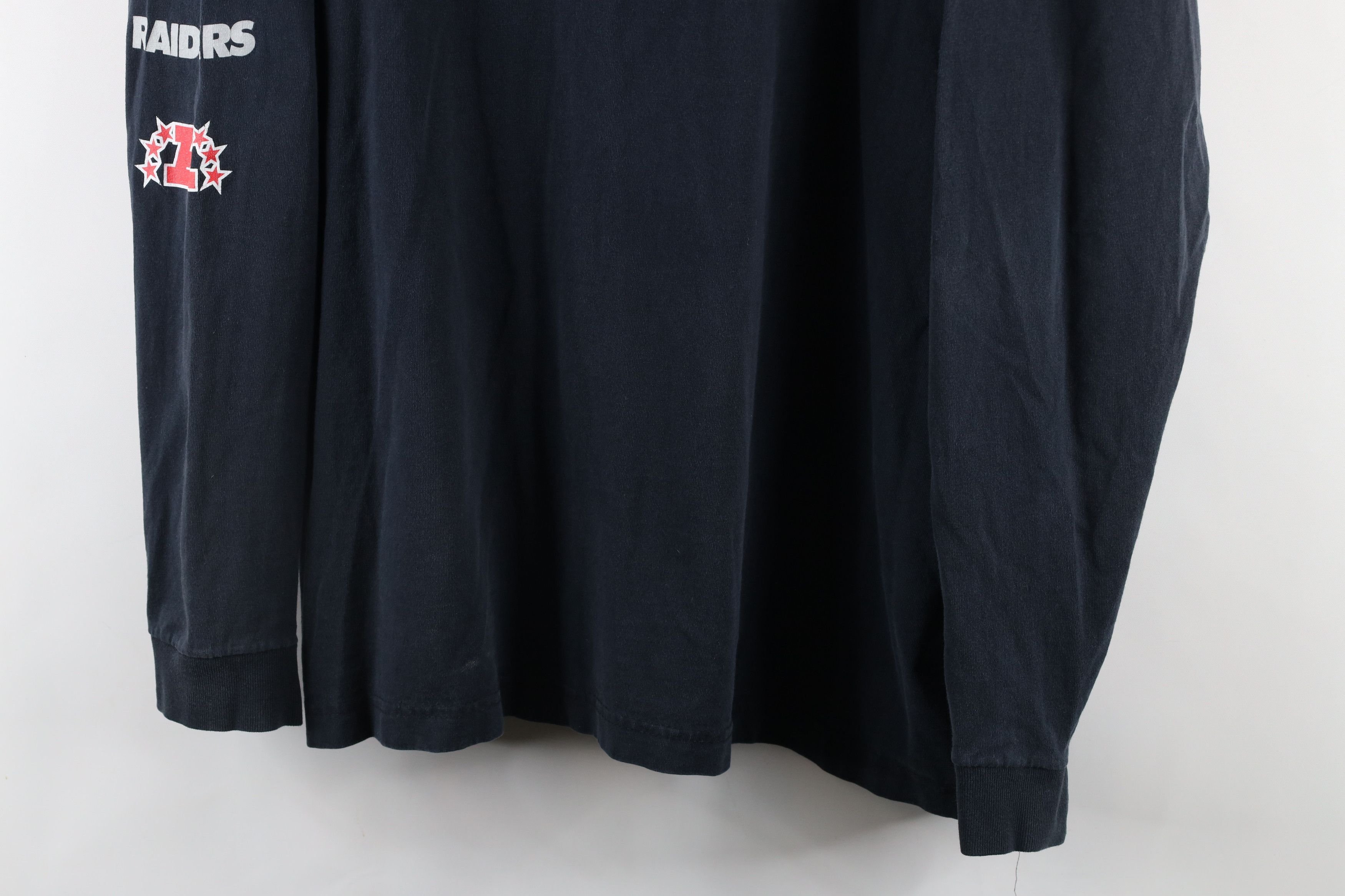 Majestic × Vintage Vintage 90s Majestic Raiders Football Long Sleeve T-Shirt Size US XL / EU 56 / 4 - 3 Thumbnail