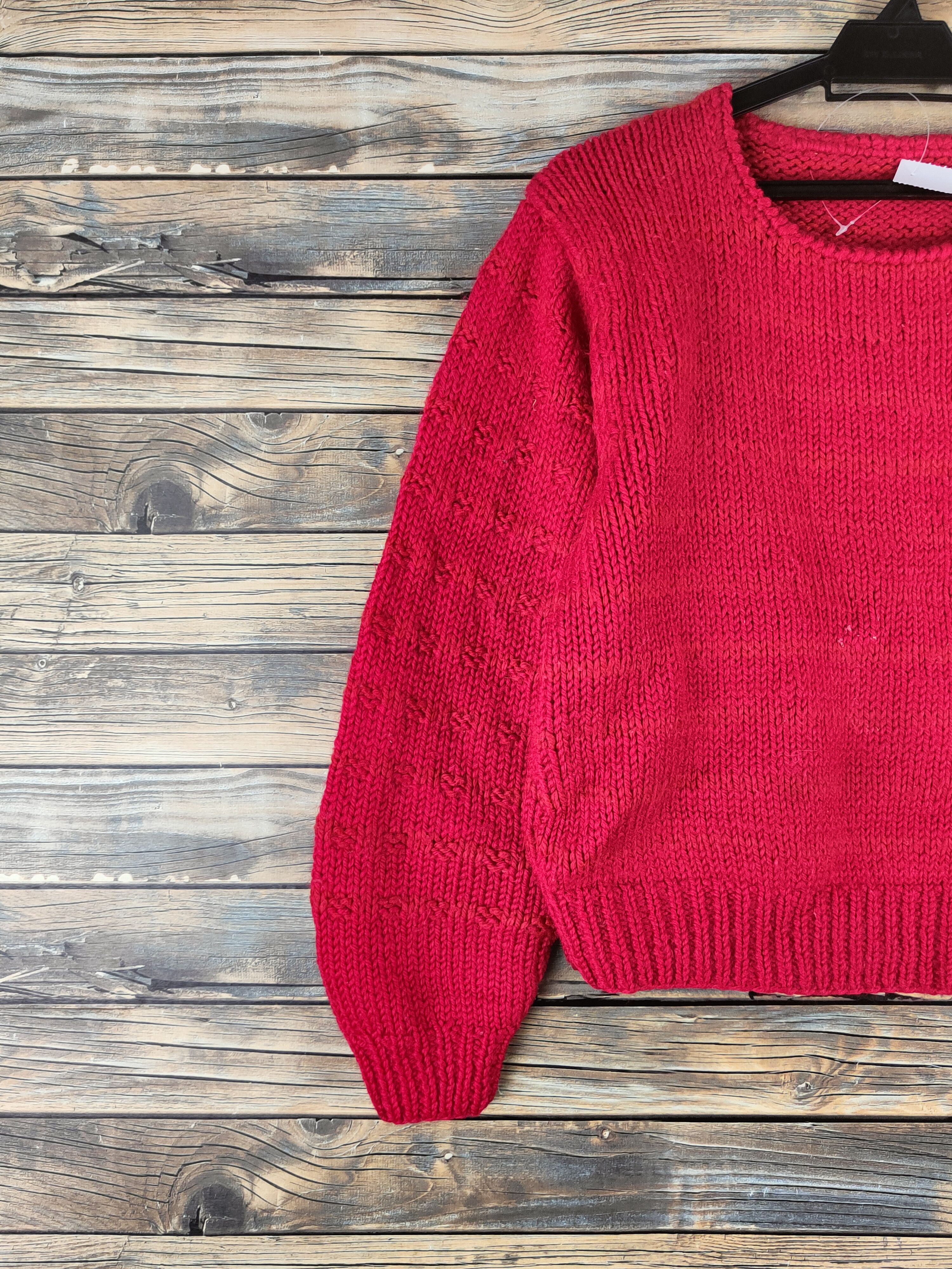 Japanese Brand DL Japanese Brand Red Knitwear Sweatshirts #46-391 Size M / US 6-8 / IT 42-44 - 3 Thumbnail