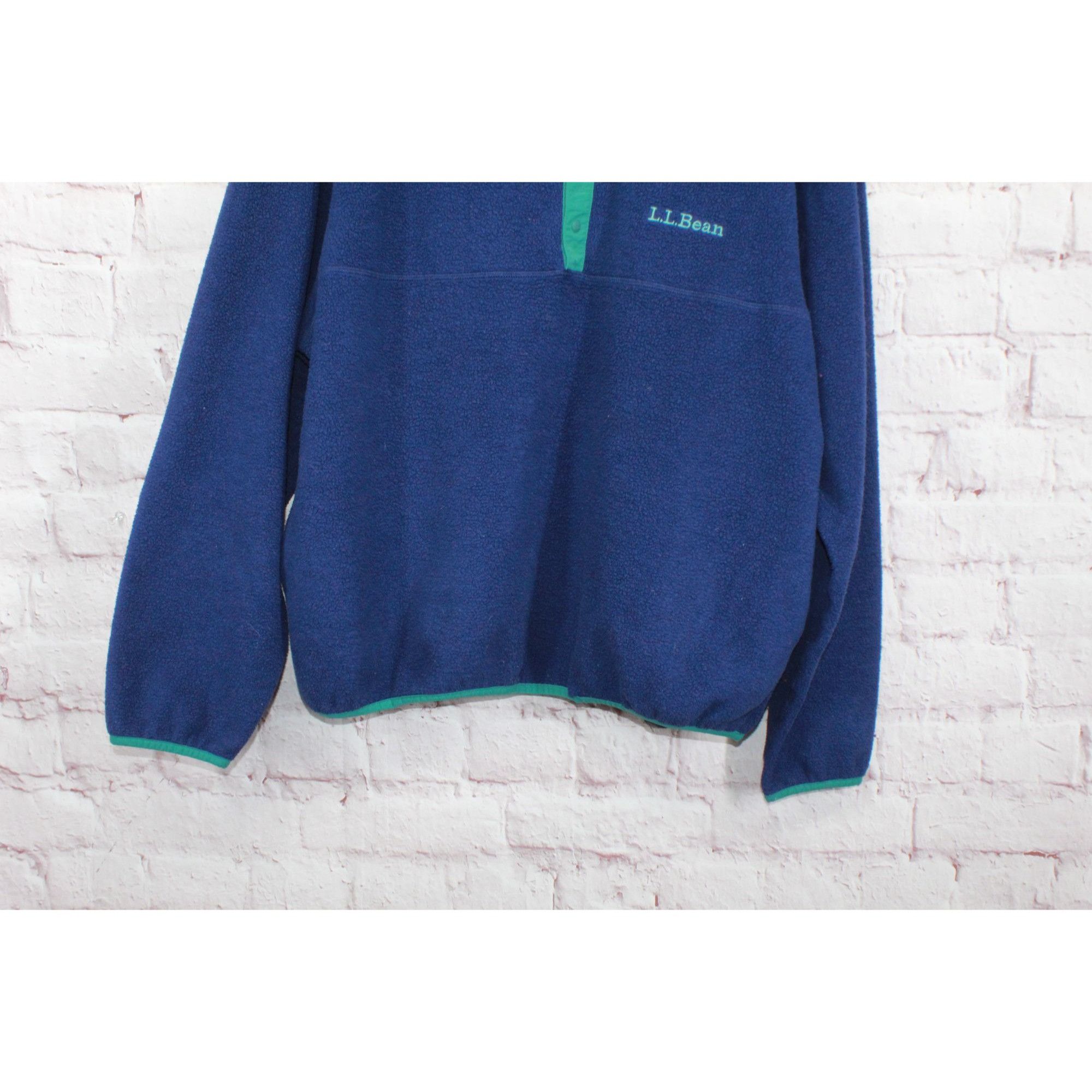 L.L. Bean LL Bean Mens Bean's Classic Snap Fleece II Pullover Sweater Size US XL / EU 56 / 4 - 3 Thumbnail