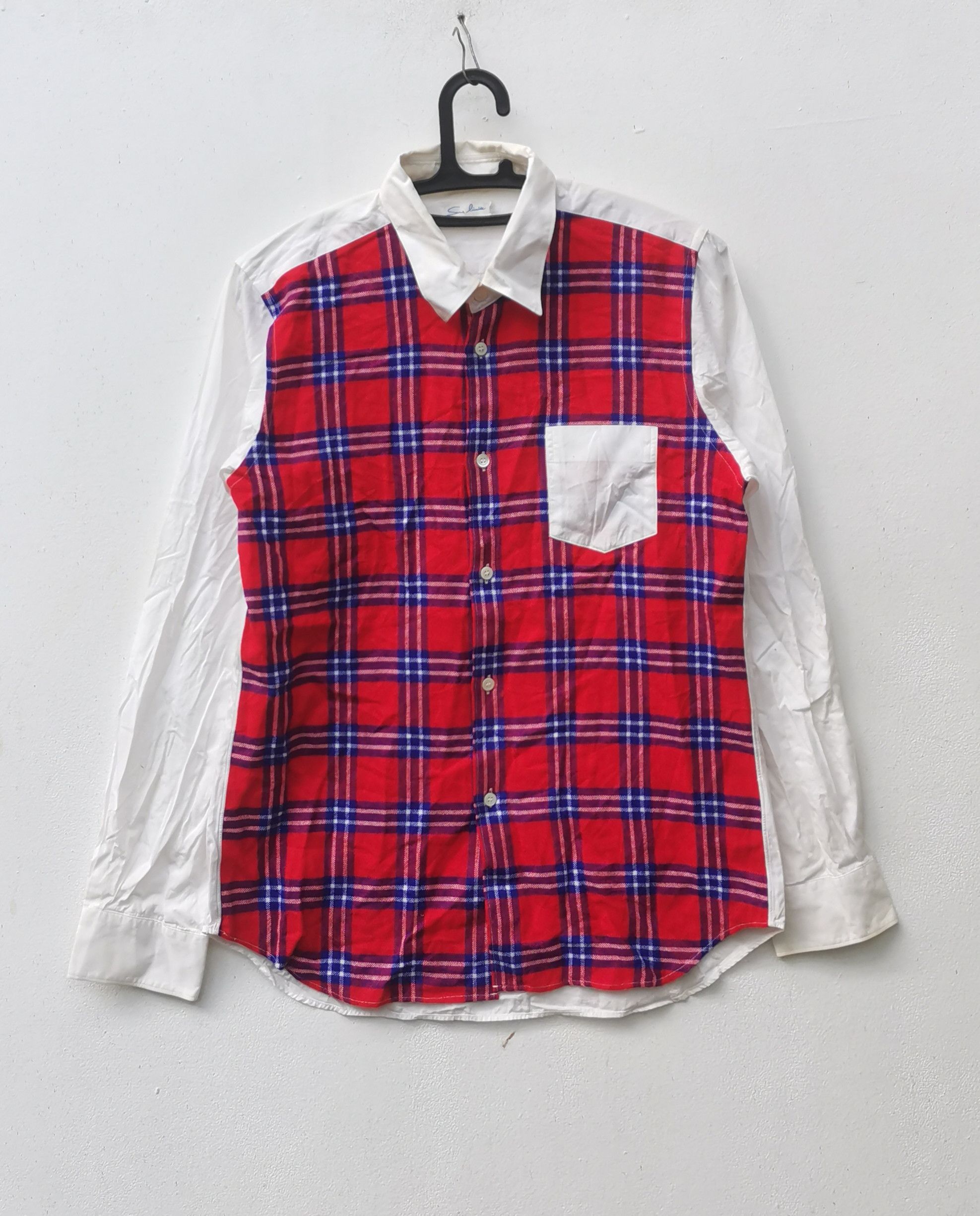 Japanese Brand Rare Sans Limite shirt buttons ups nice design Size US M / EU 48-50 / 2 - 1 Thumbnail