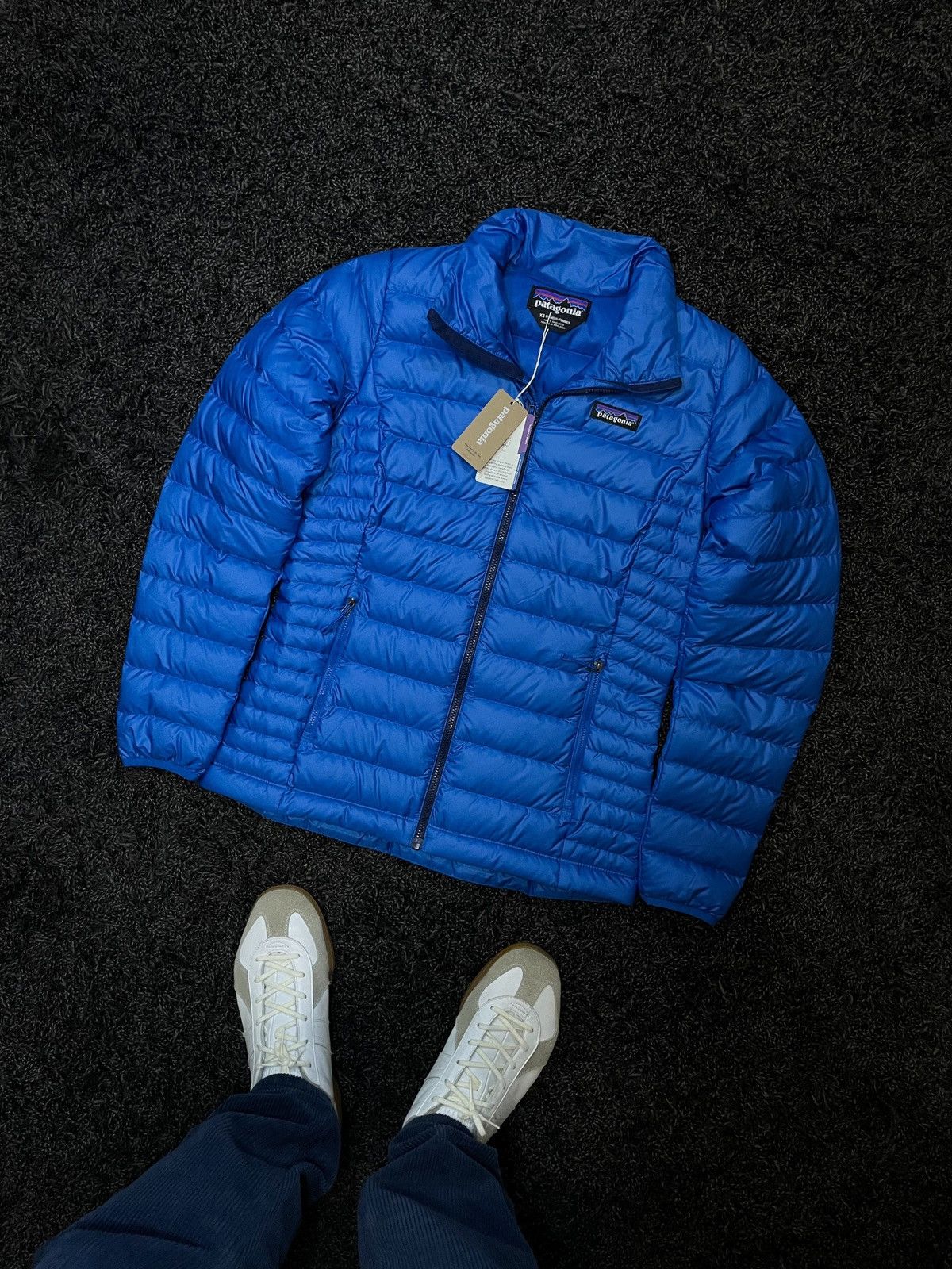 image of Outdoor Life x Patagonia New Blue Puffer Down Jacket Gorpcore Outdoor, Men's (Size XS)