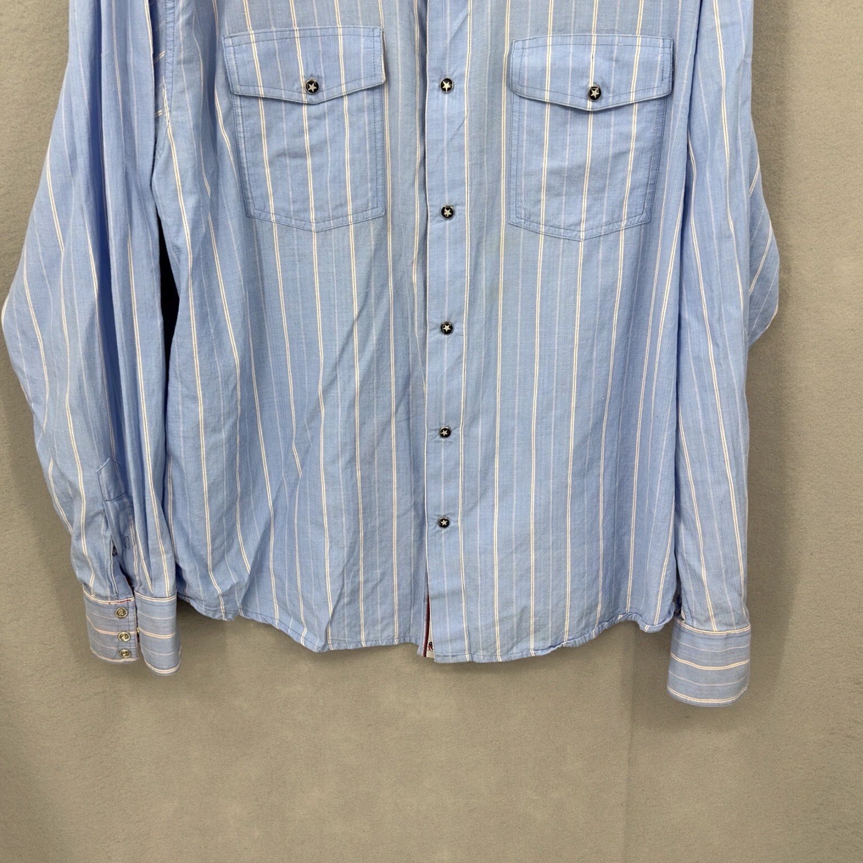 Scully VINTAGE Scully Shirt Men XL Blue Western Casual Embroidered Button-Up Cowboys Decade: 90s Mens Size US XL / EU 56 / 4 - 4 Thumbnail