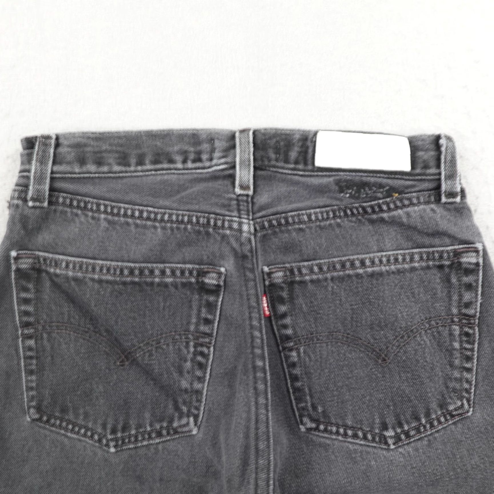 RE/DONE RE/DONE Jeans Womens 26 Black Denim Button Fly High Rise Straight Leg Size 26" / US 2 / IT 38 - 3 Thumbnail