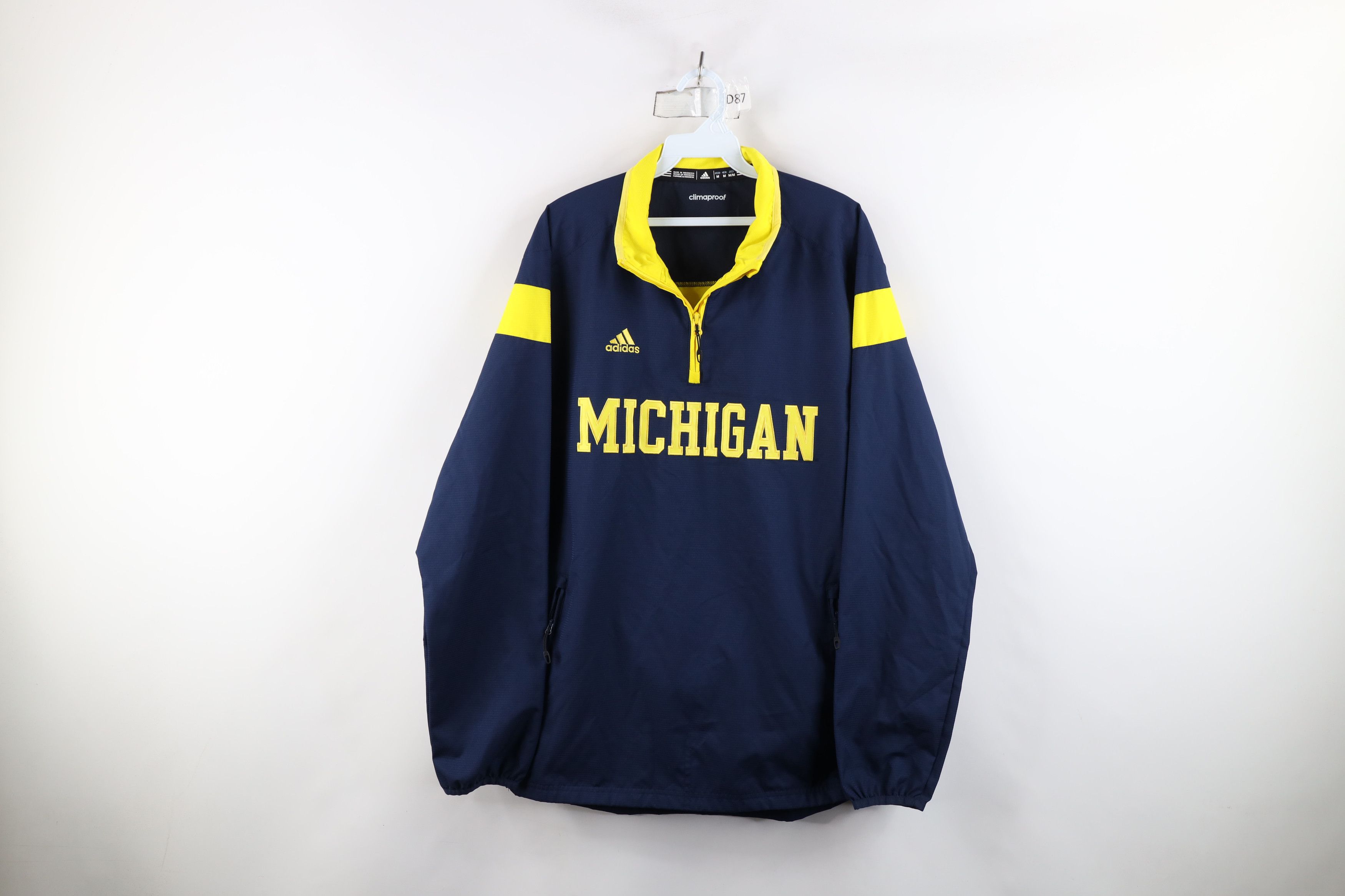 Adidas × Vintage Adidas University of Michigan Football Windbreaker Jacket Size US M / EU 48-50 / 2 - 1 Thumbnail