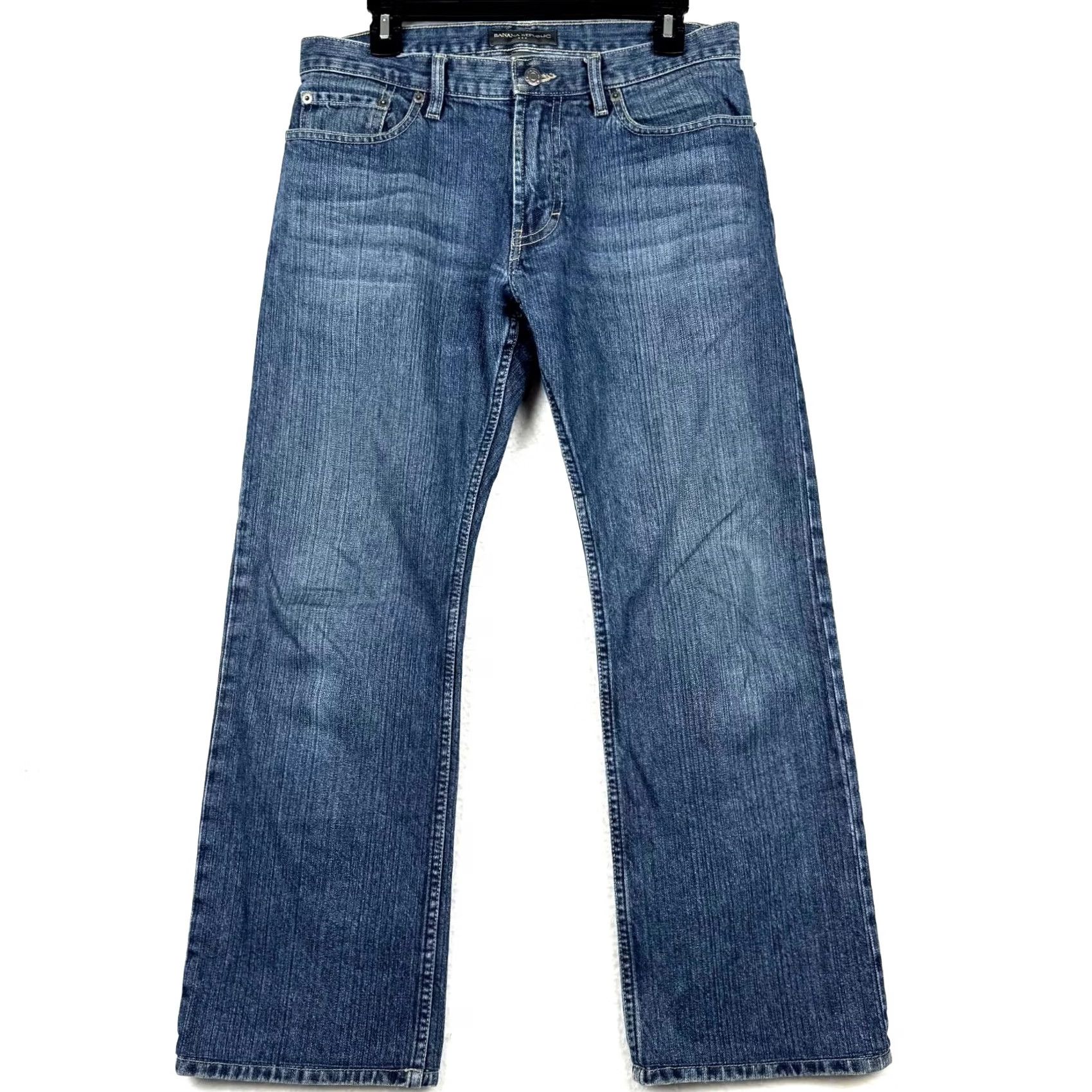 Banana Republic Banana Republic Jeans Mens 30x30 Straight Fit Denim 5-Pocket 06 Blue Regular Relaxed Vintage Y2K 2006 Mens Size US 30 / EU 46 - 2 Thumbnail