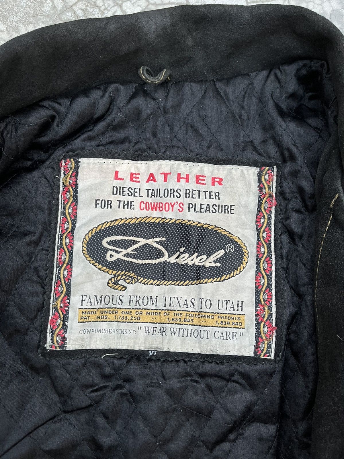 Diesel 90s VINTAGE DIESEL WESTERN TRUCKER LEATHER SUEDE Size US XL / EU 56 / 4 - 4 Thumbnail
