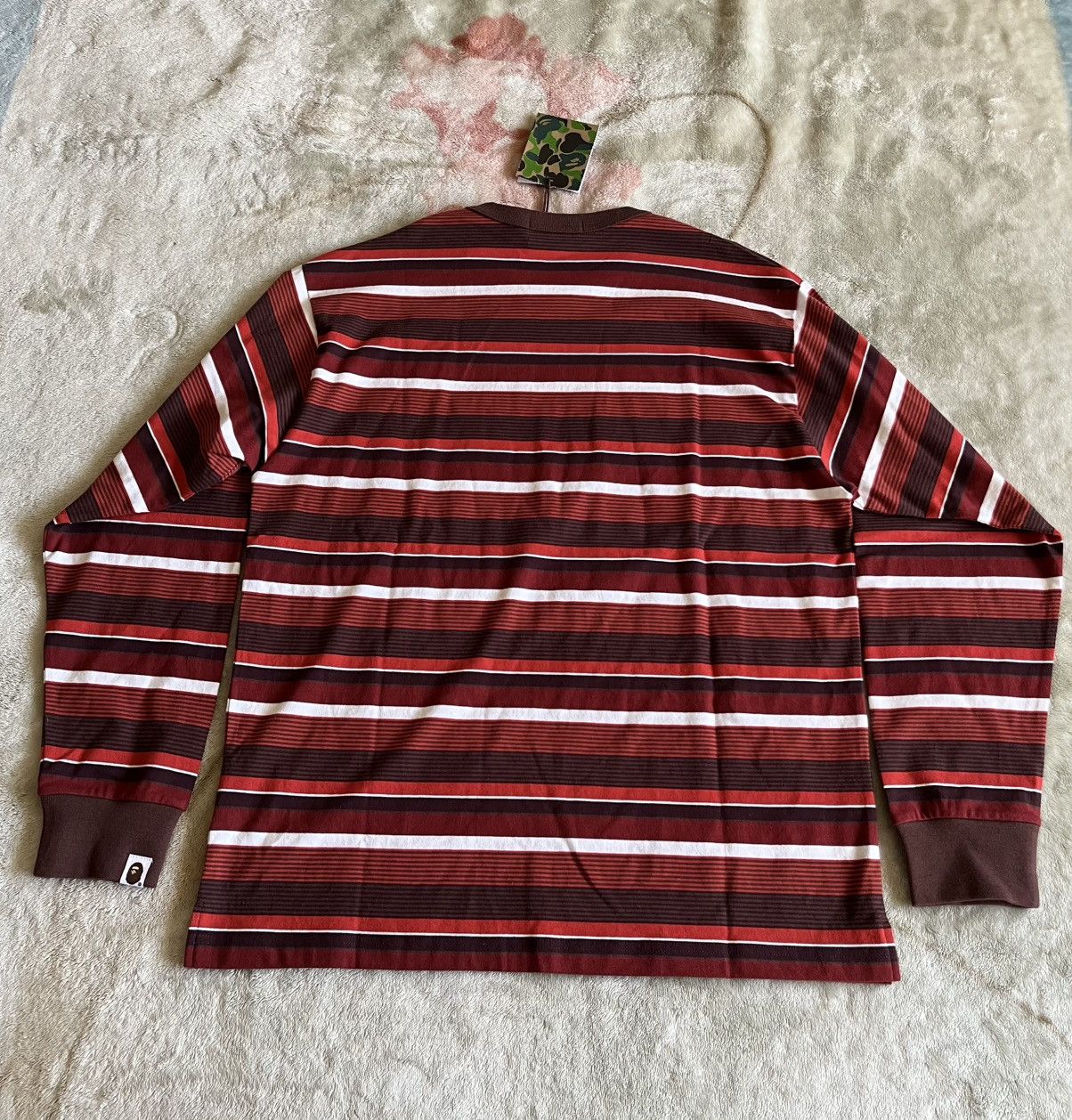 Bape Bape Ape Head One Point Hoop L/S Tee Size US M / EU 48-50 / 2 - 2 Thumbnail