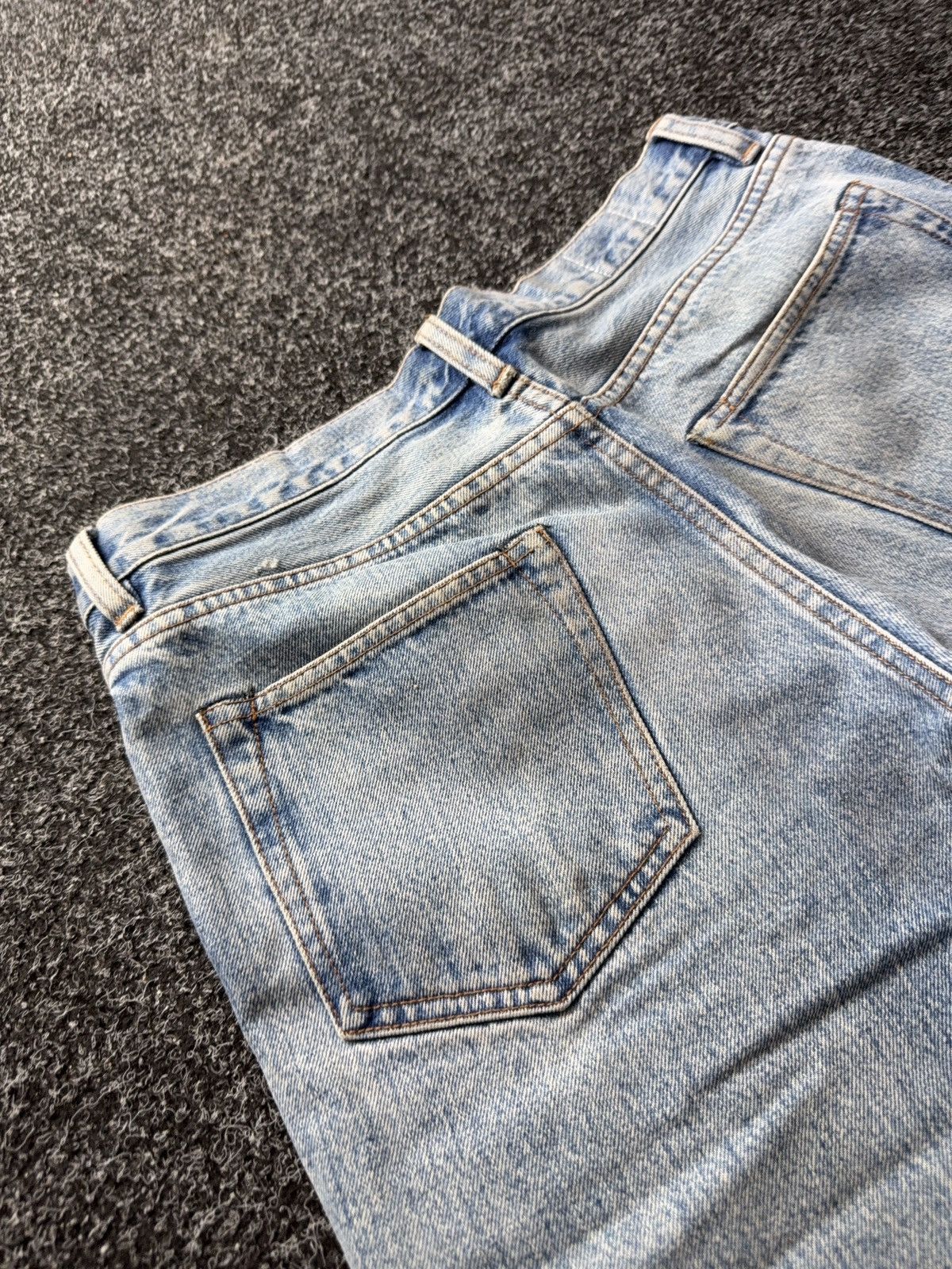 Han Kjobenhavn Han Kjobenhavn Selvedge Jeans Dirty Distressed Light Wash Size US 29 - 20 Thumbnail