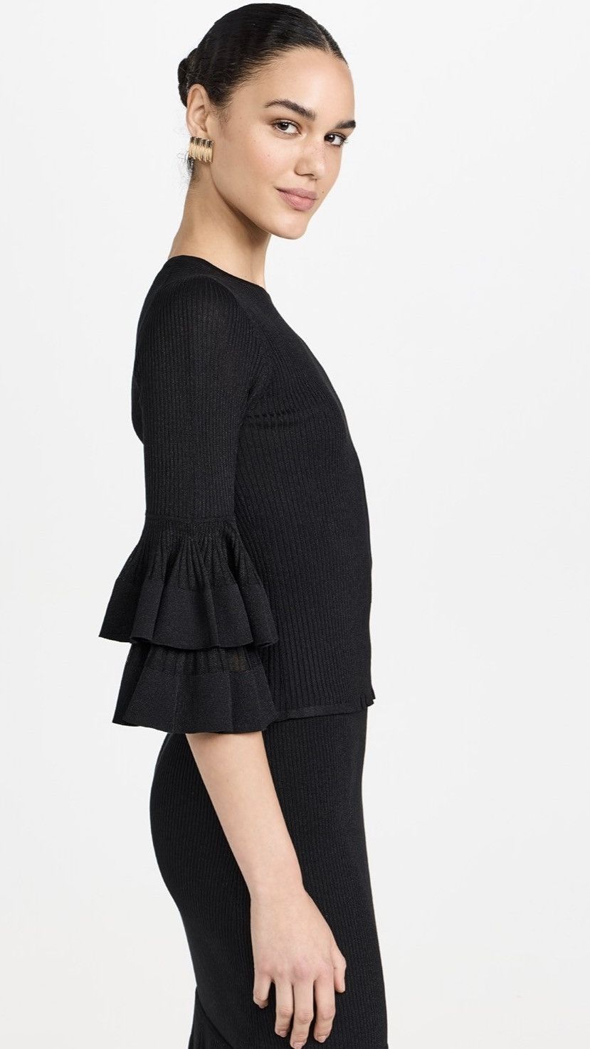 Zimmermann Zimmermann Tiered Ruffle Knit Top size 1/us size 6 Size M / US 6-8 / IT 42-44 - 4 Thumbnail