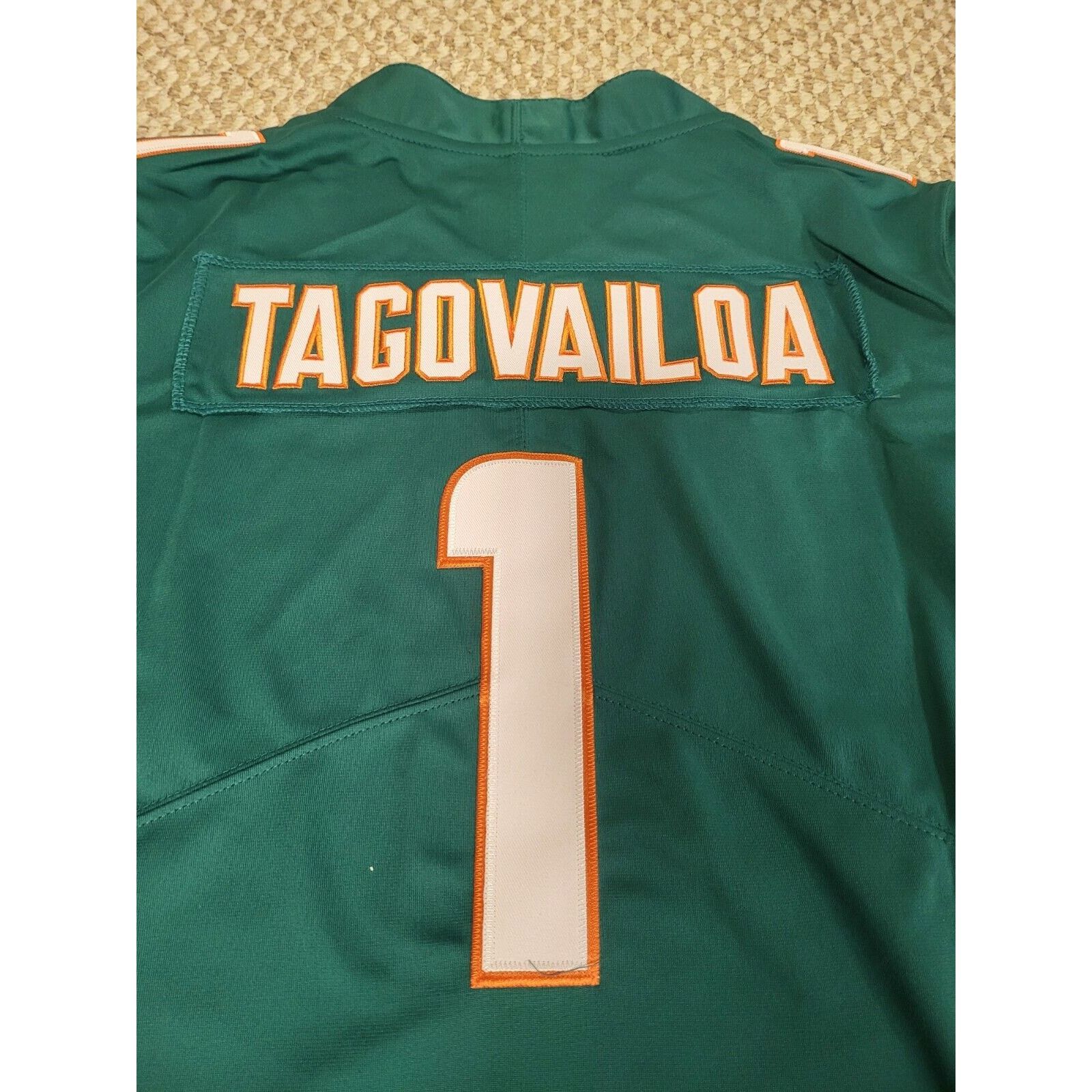 Nike Miami Dolphins NfL Nike #1 Tagovailoa Jersey Size Small Size 34 - 7 Thumbnail