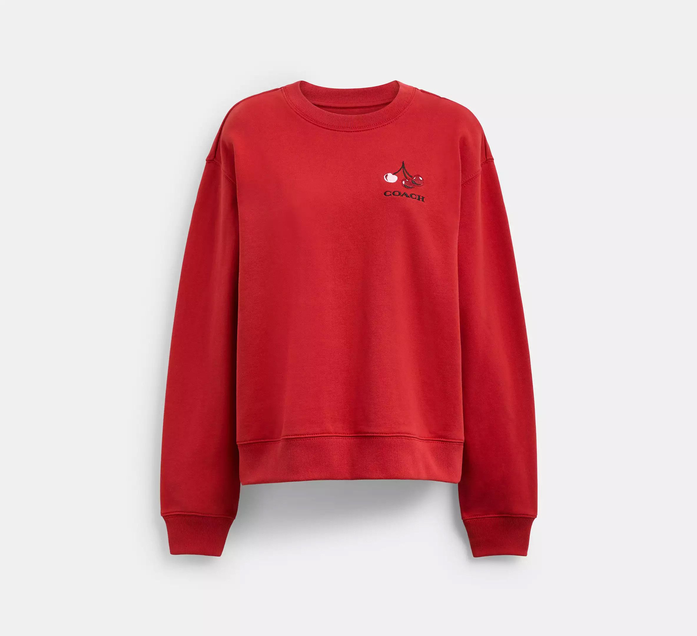 Coach 🍒 Cherry Crewneck Sweatshirt CZ065 Size S / US 4 / IT 40 - 6 Thumbnail
