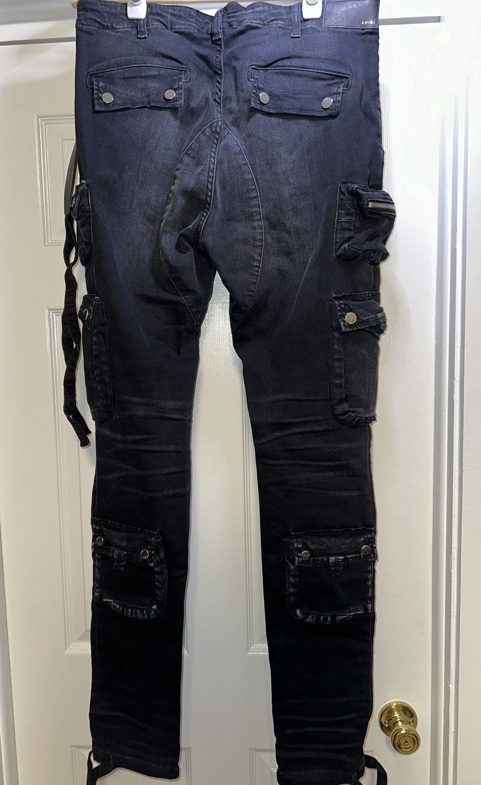 Amiri AMIRI Black Tactical Cargo Jeans Retails at $1300 Size US 36 / EU 52 - 3 Thumbnail