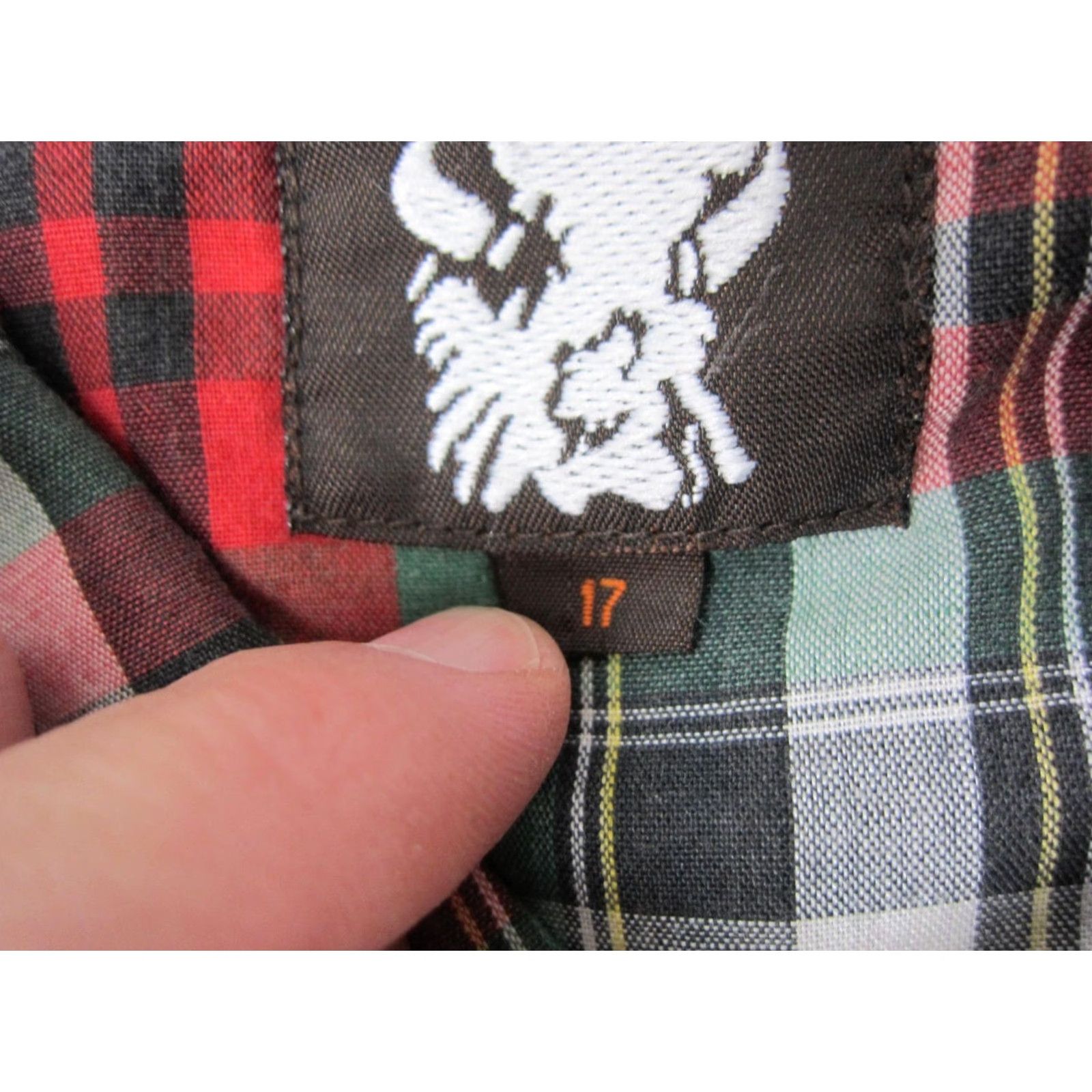 Armani VINTAGE Karman Shirt Mens XL Red Plaid Snap Western Rodeo Cowboy 80s 90s Classic Size US XL / EU 56 / 4 - 4 Thumbnail