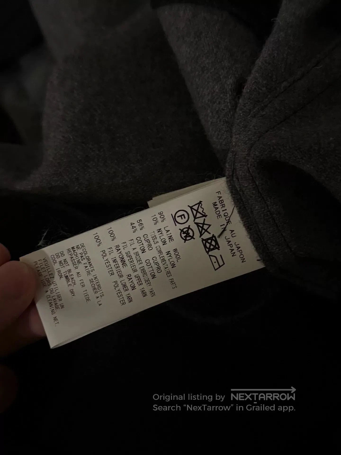 Yohji Yamamoto Yohji Yamamoto 19AW Fringe Font Coat. Size US L / EU 52-54 / 3 - 4 Thumbnail