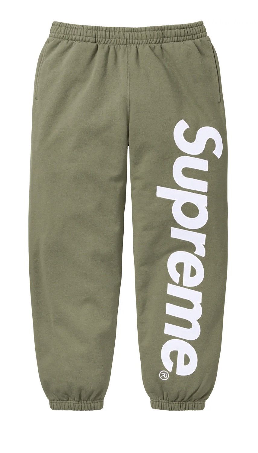 Supreme Satin Appliqué Sweatpant Black Men's - FW22 - US