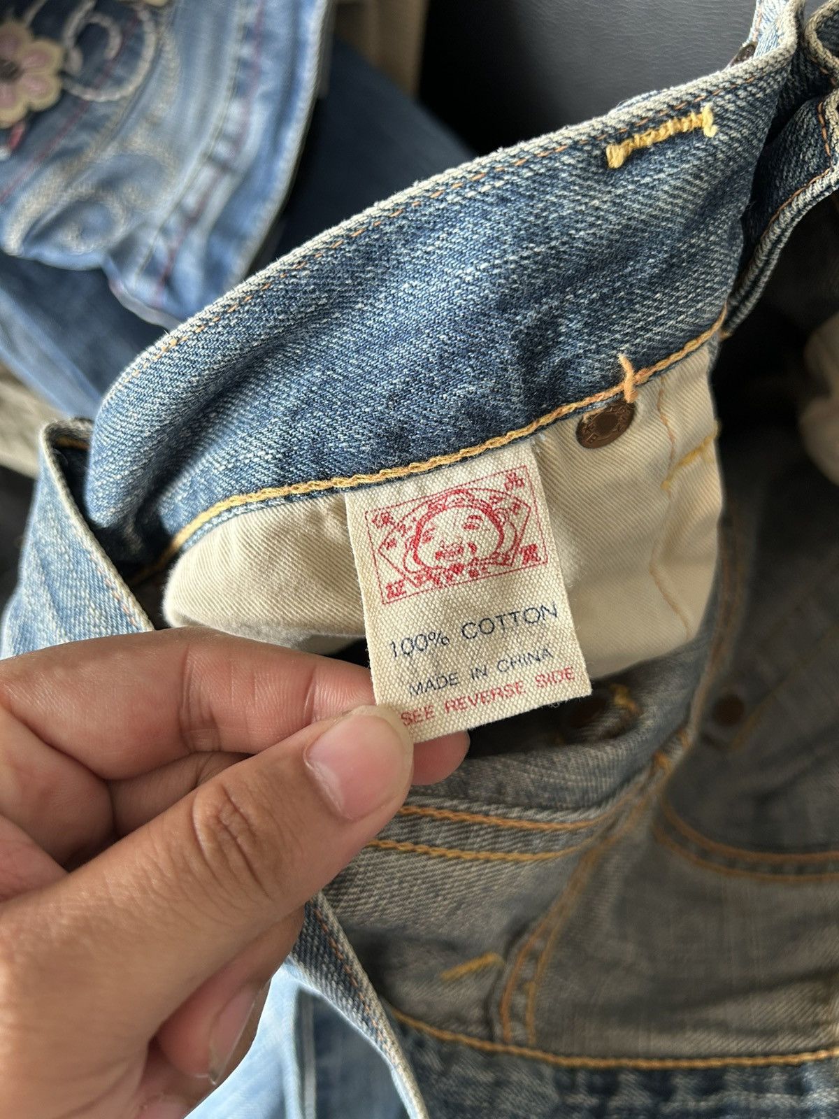 Evisu Evisu Double Iconic Logo Jeans Size US 29 - 16 Thumbnail