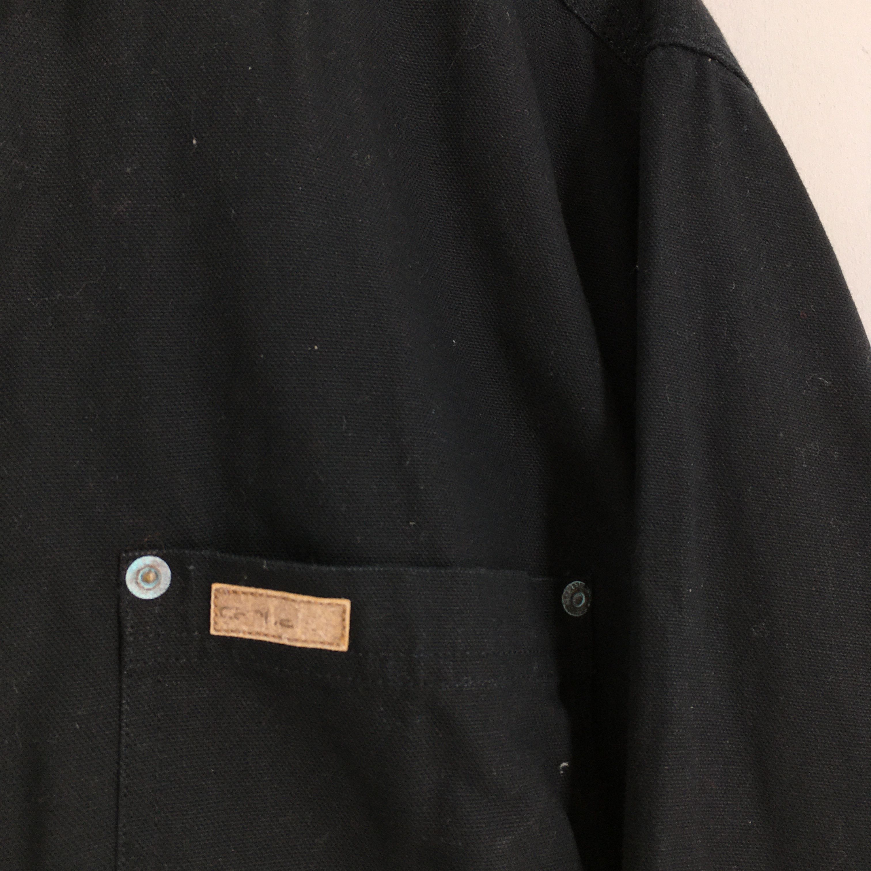 Carhartt Vintage Carhartt Workwear Chore Jacket Black XLarge Size US XL / EU 56 / 4 - 4 Thumbnail