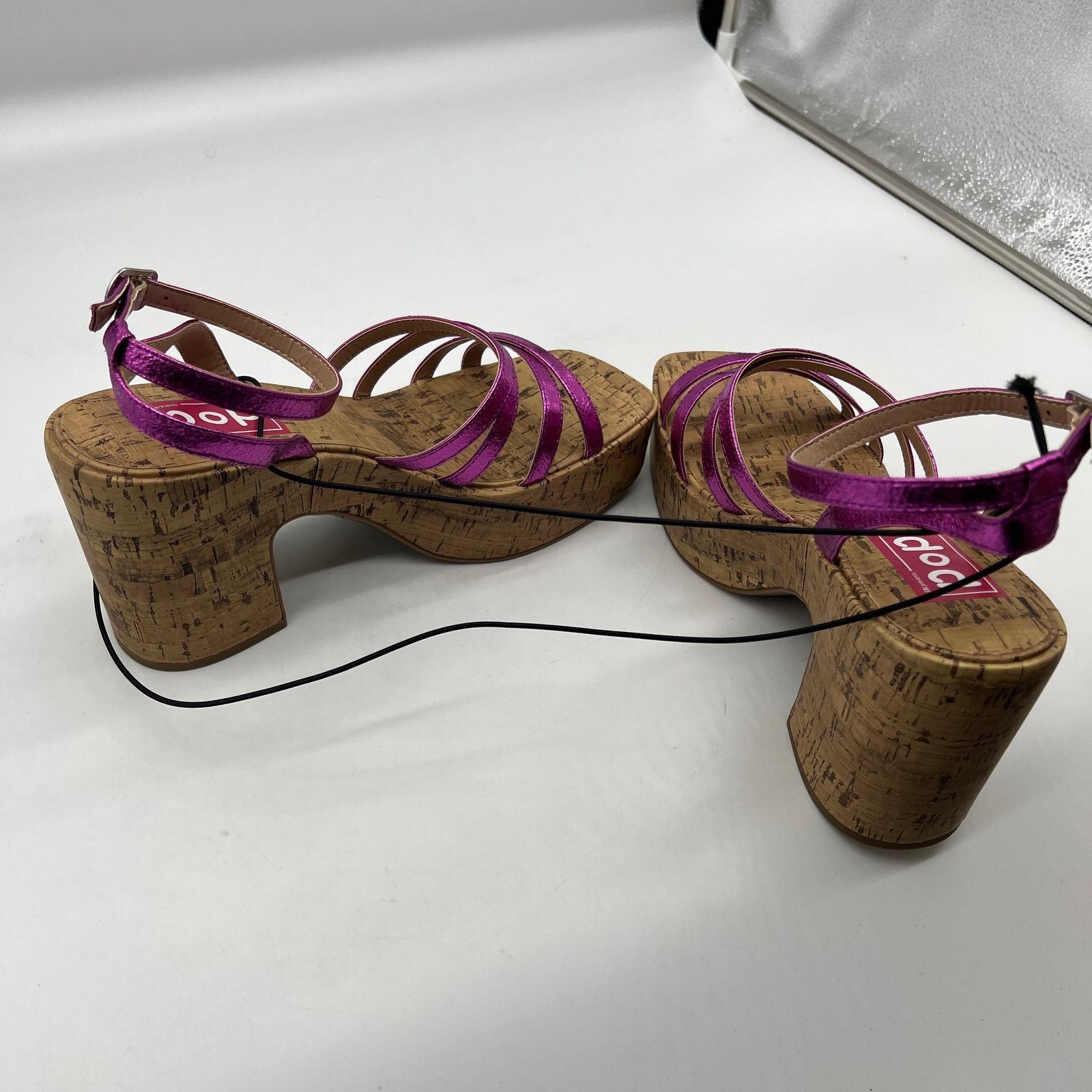 Other Pop Womens Kallie Heeled Sandals Pink Fuschia Multicolor Size US 9 / IT 39 - 10 Thumbnail