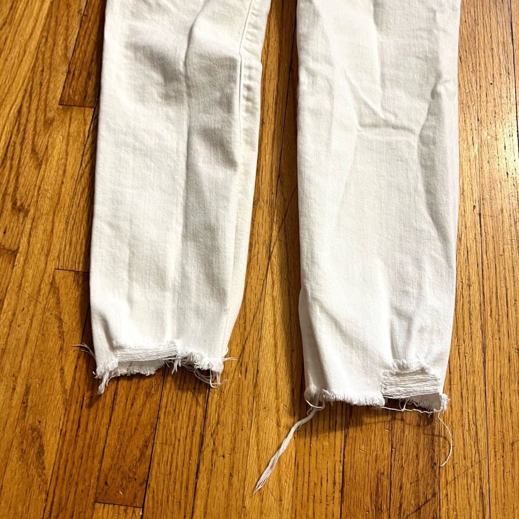 Madewell Madewell Jeans Womens 25 Tall Perfect Vintage Crop White High Rise Cropped Jeans Womens Tall 26 White 27x27.5 Mens? Size 26" / US 2 / IT 38 - 5 Thumbnail