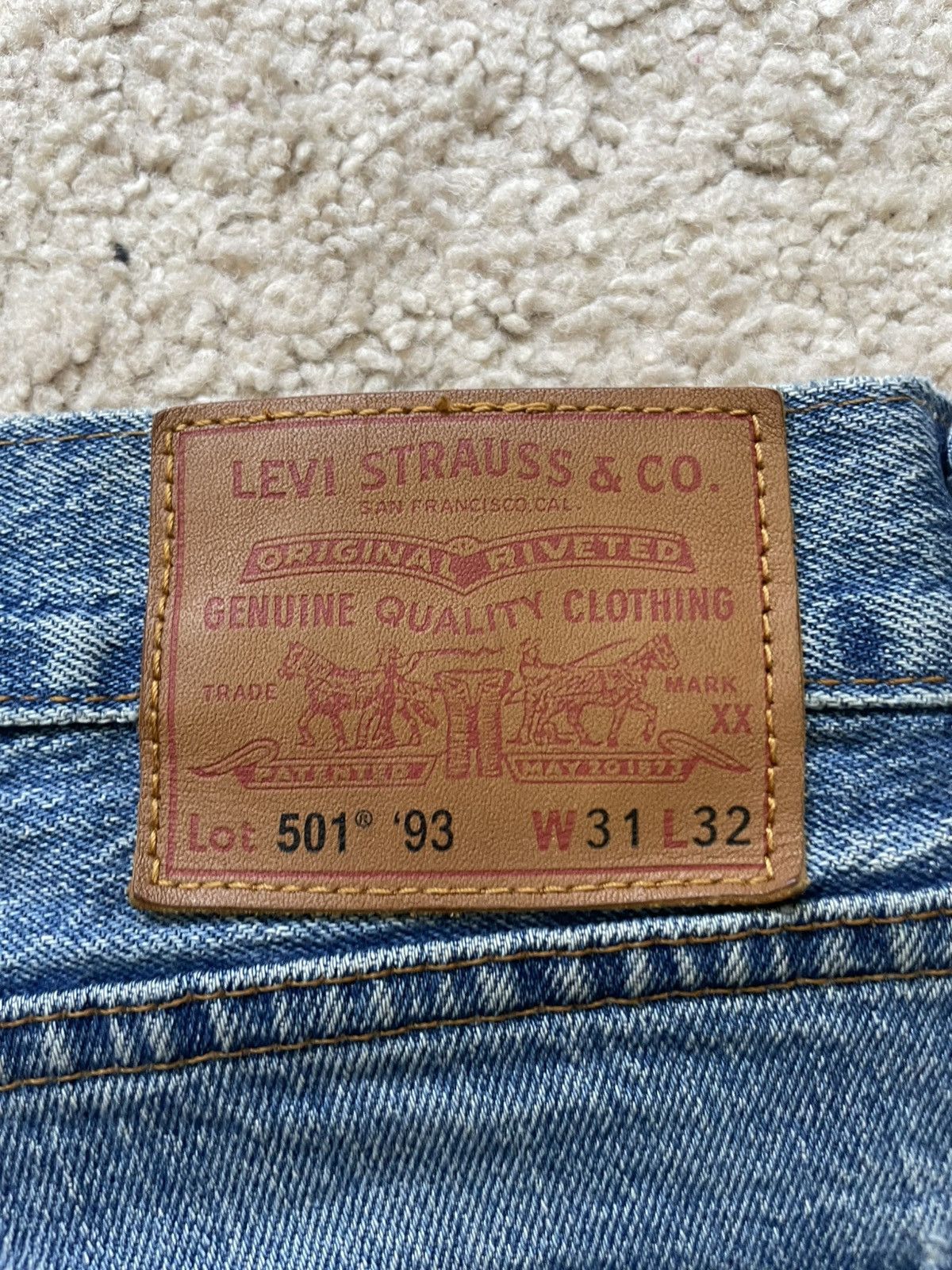 Levi's Levis 501 ‘93 Straight Jeans Size US 31 - 3 Thumbnail