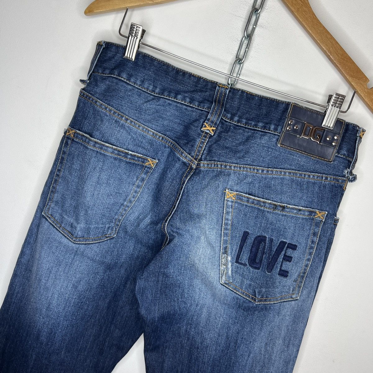 Dolce & Gabbana Dolce & Gabbana Love Jeans Denim Pants D&G Distressed Y2K Size US 34 / EU 50 - 10 Thumbnail