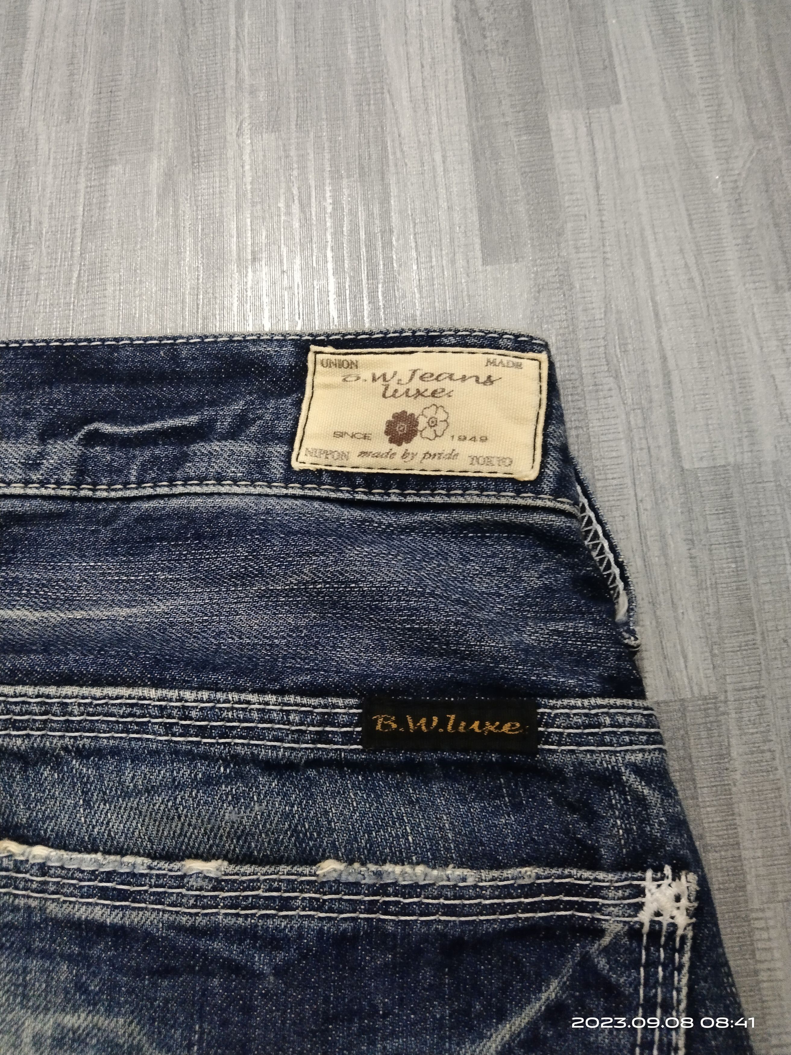Japanese Brand FLARE SICK BLUEWAY COMPANY DENIM PANTS Size US 28 / EU 44 - 7 Thumbnail